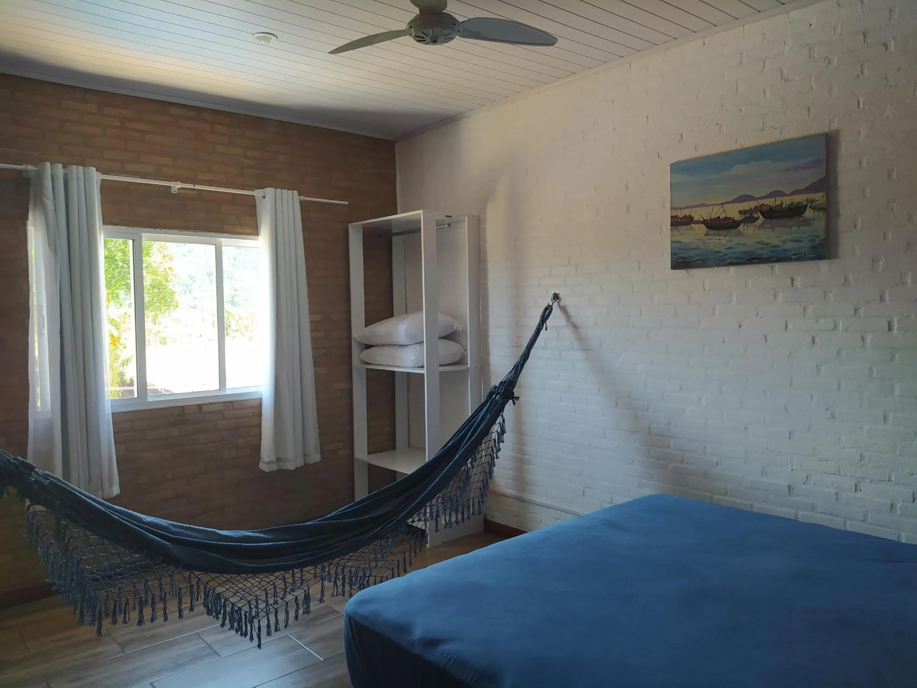 Bed in Cobertura na Enseada a 80 m da areia