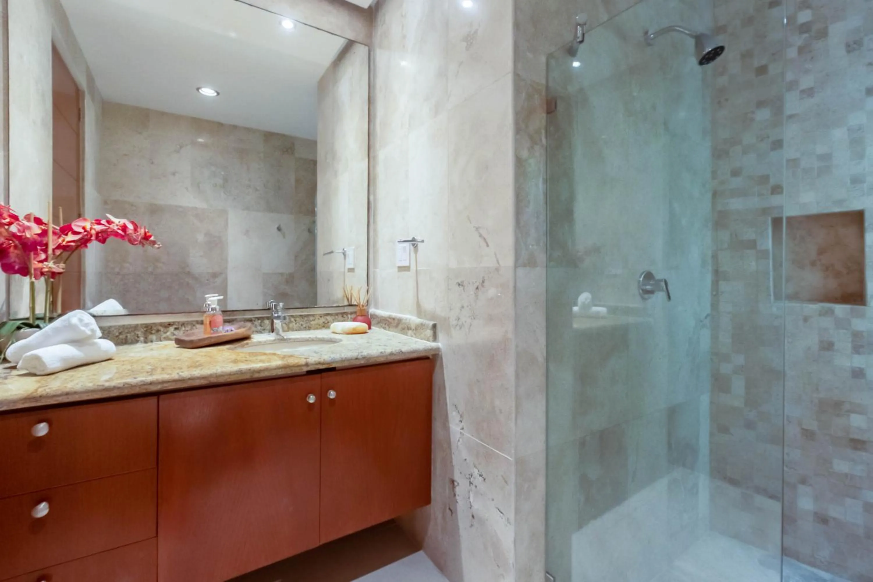 Bathroom in Sunset Condo 104 Puerta al Mar Isla Mujeres Mexico