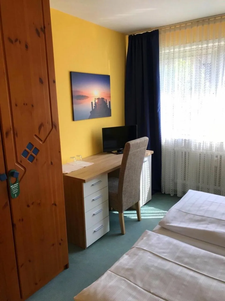 Decorative detail, Bed in City-Hotel Kaiserhof