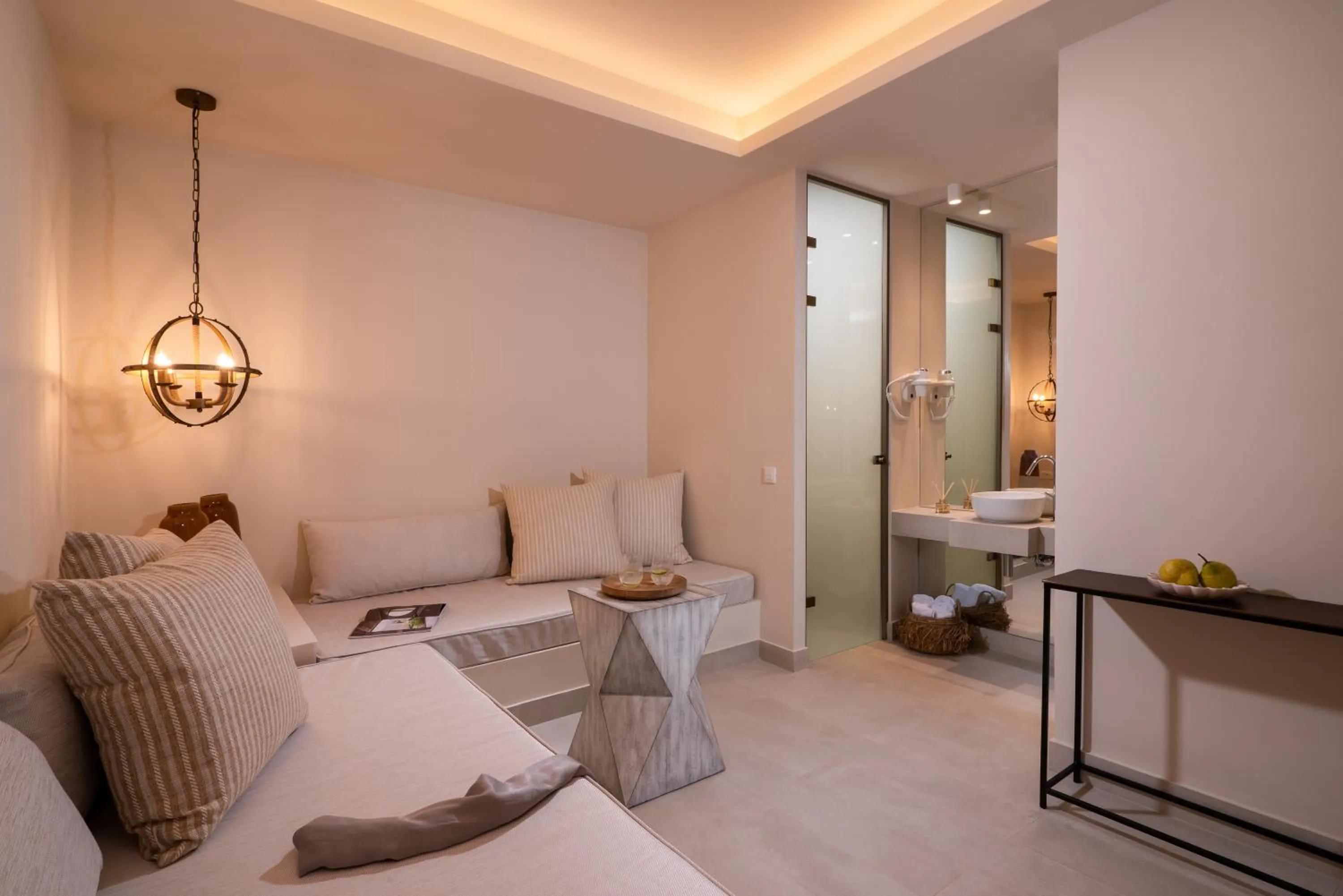 Bathroom, Bed in Ydor Hotel & Spa by Sandglass