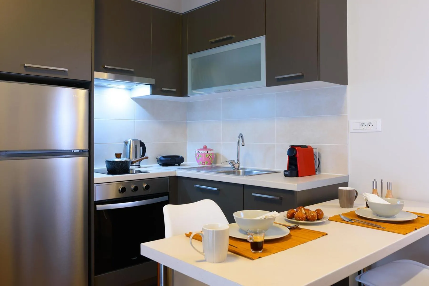 Coffee/tea facilities in Elounda Colour Apartments