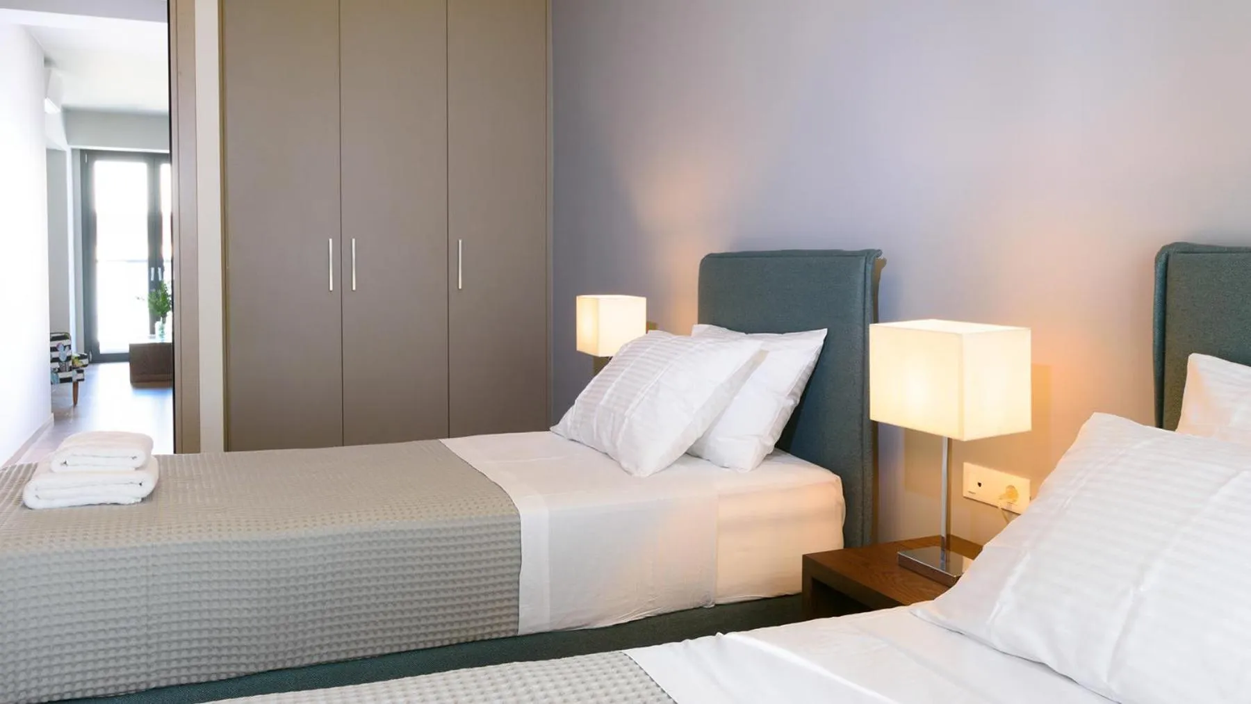 Bedroom, Bed in Elounda Colour Apartments