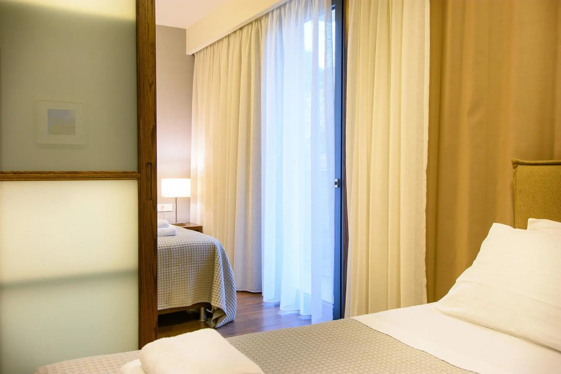 Bed in Elounda Colour Apartments