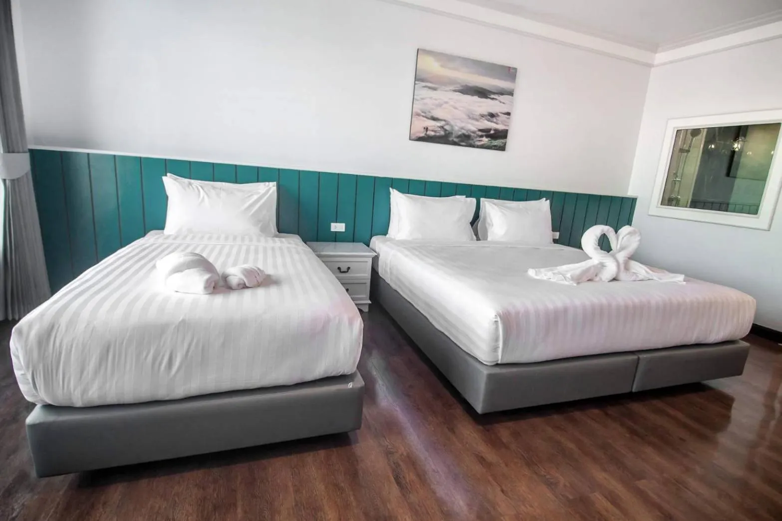 Photo of the whole room, Bed in Grandview Landmark Betong Hotel