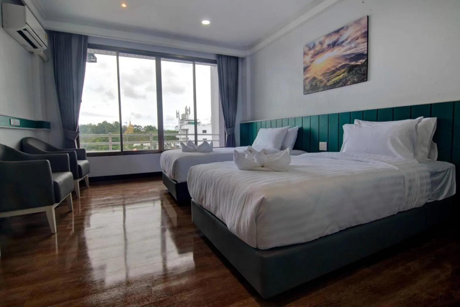 Photo of the whole room, Bed in Grandview Landmark Betong Hotel