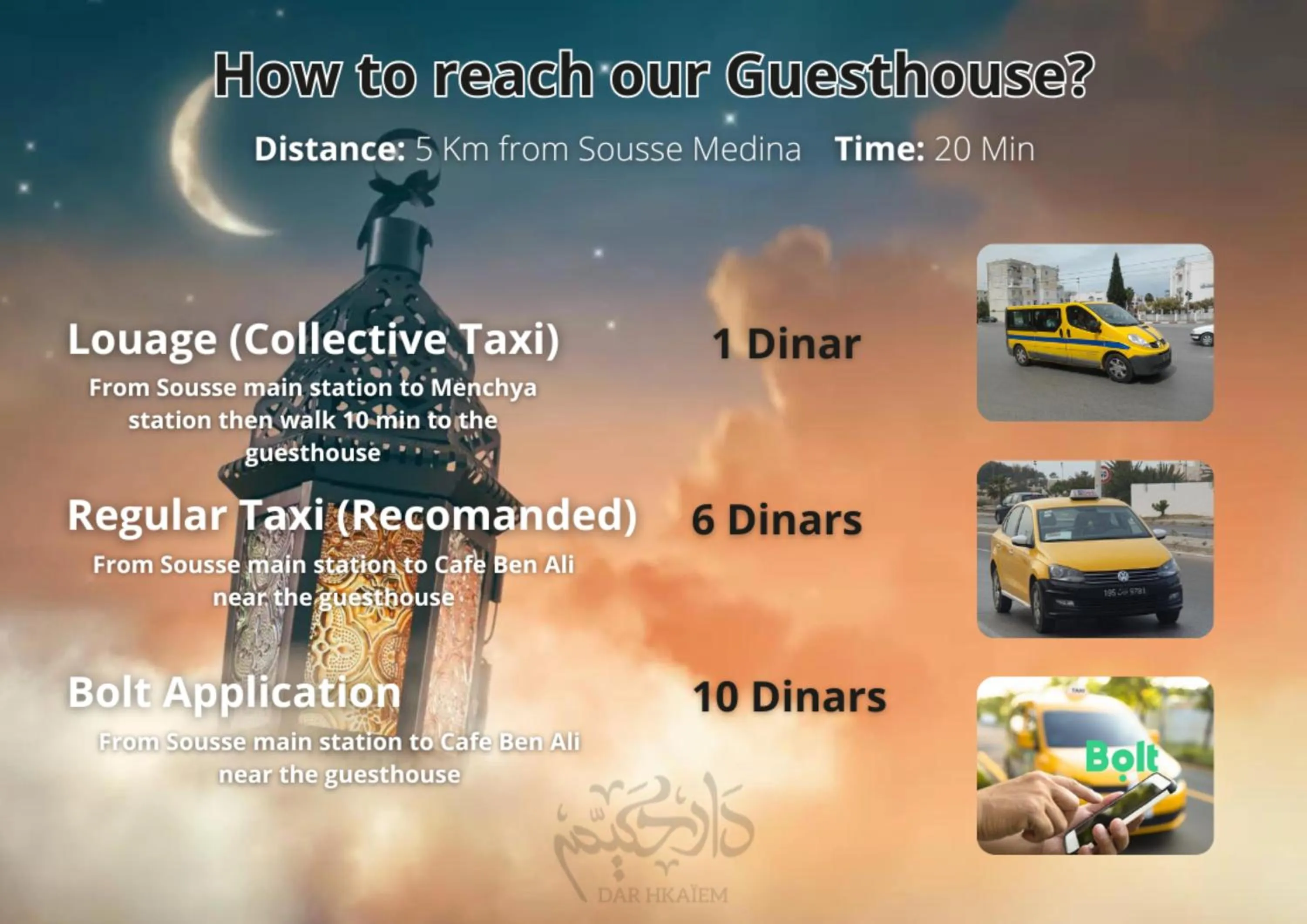 shuttle in Dar Hkaïem