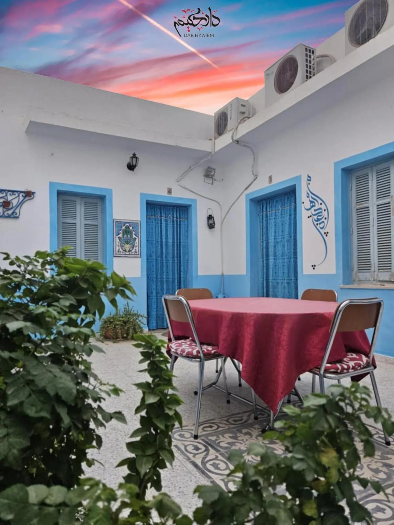 Inner courtyard view in Dar Hkaïem