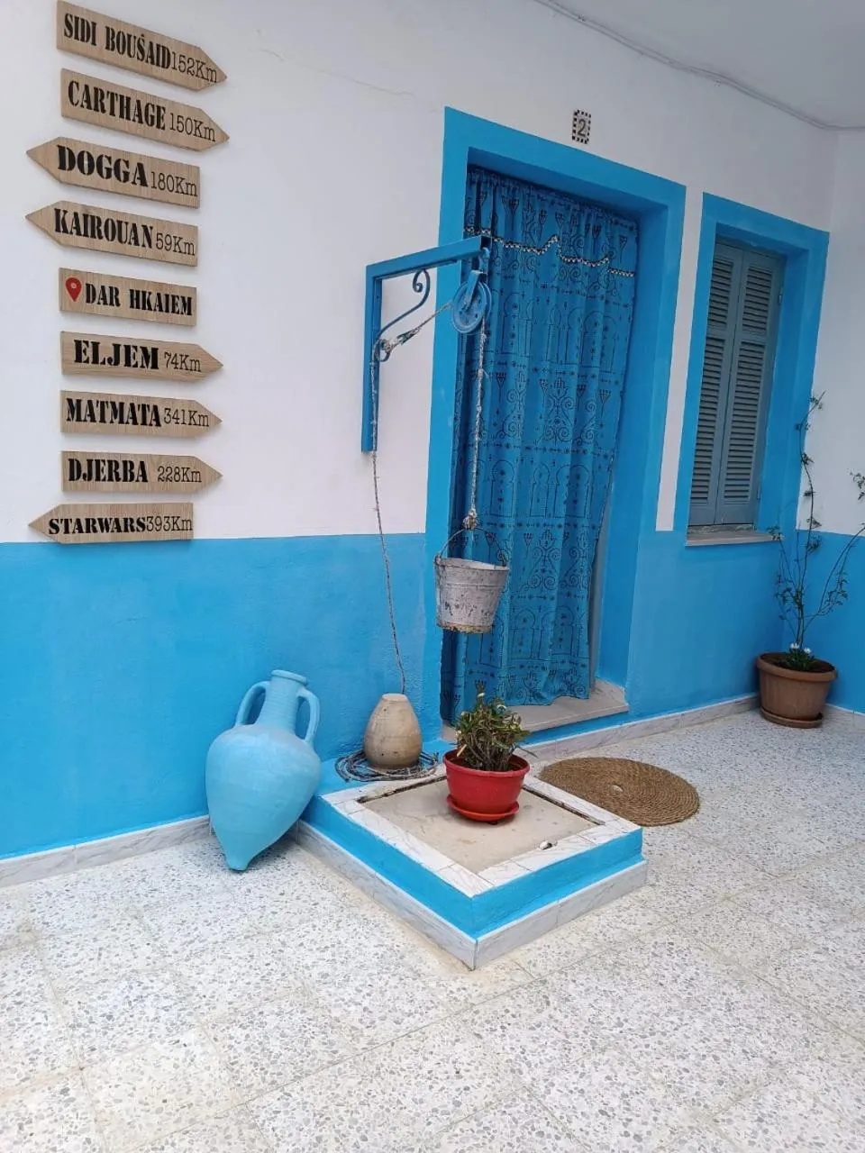 Inner courtyard view in Dar Hkaïem