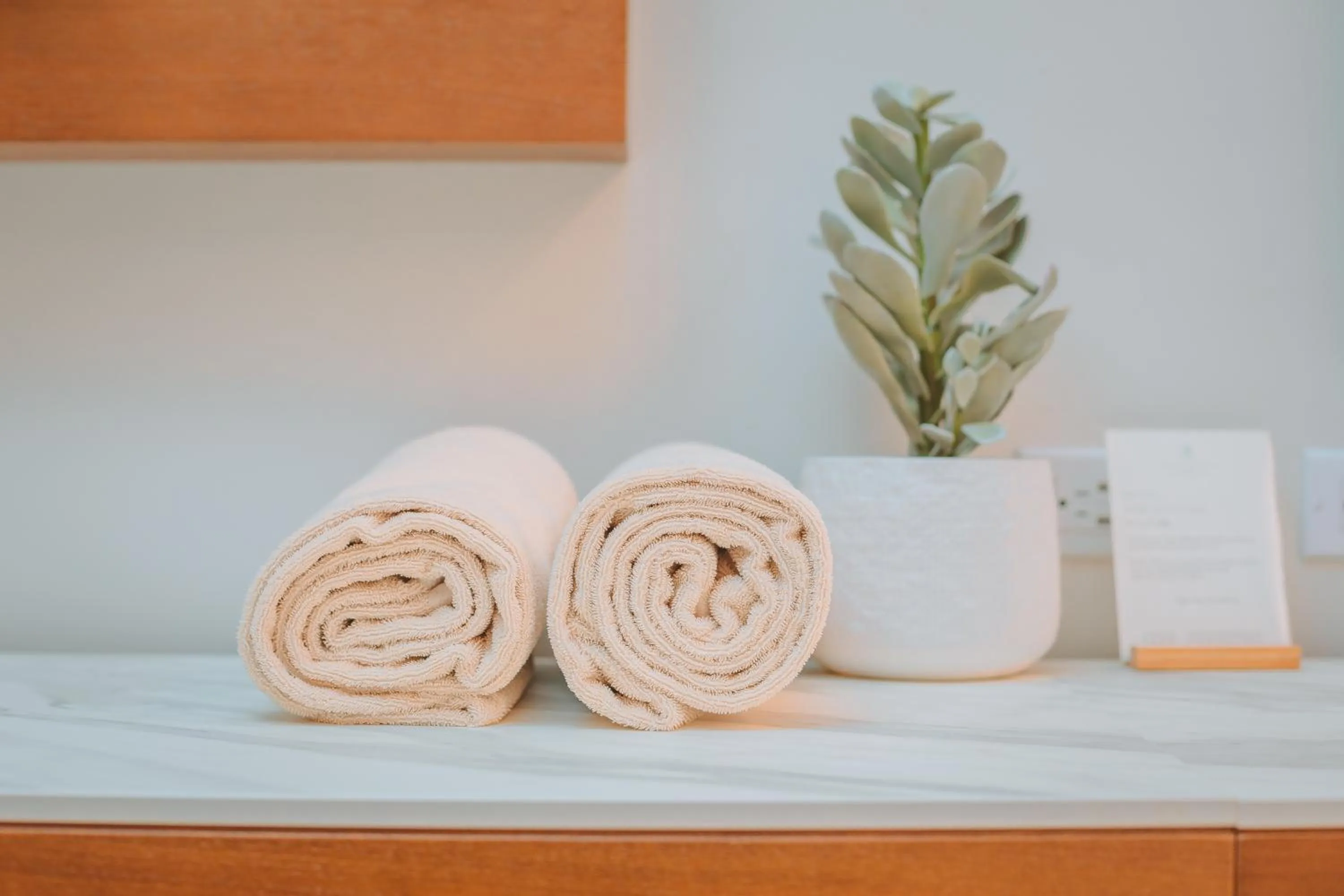 towels in Manchebo Beach Resort and Spa