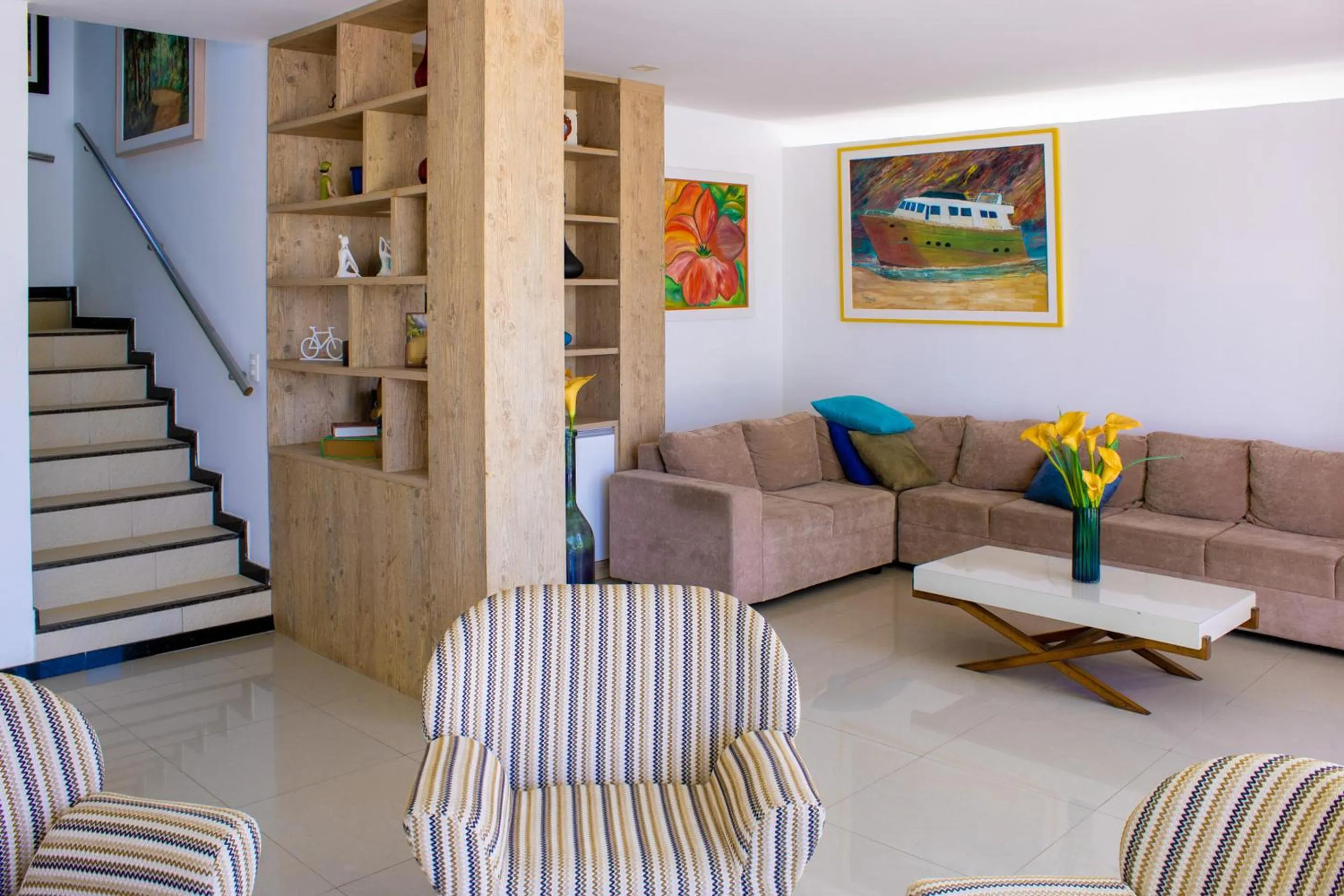 Living room in Pousada Jirituba