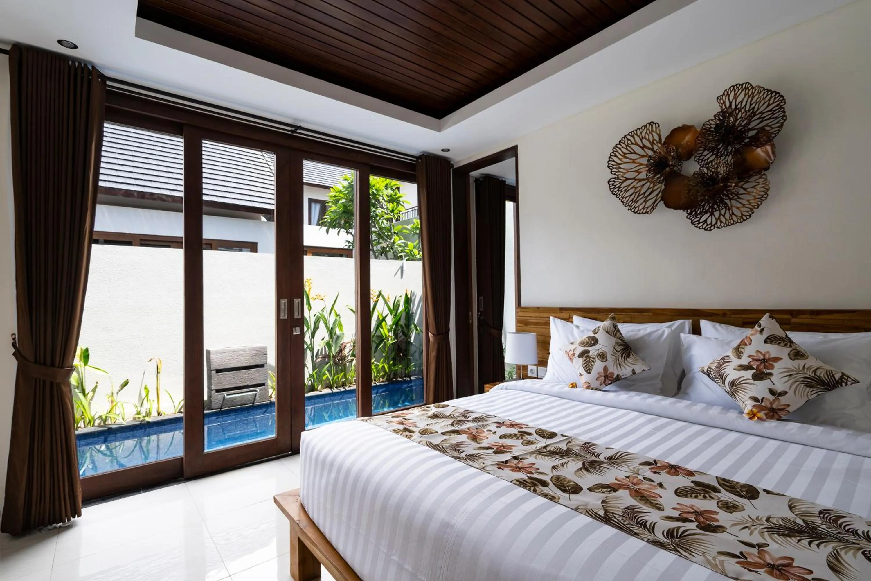 Bed in The Calna Villa Bali