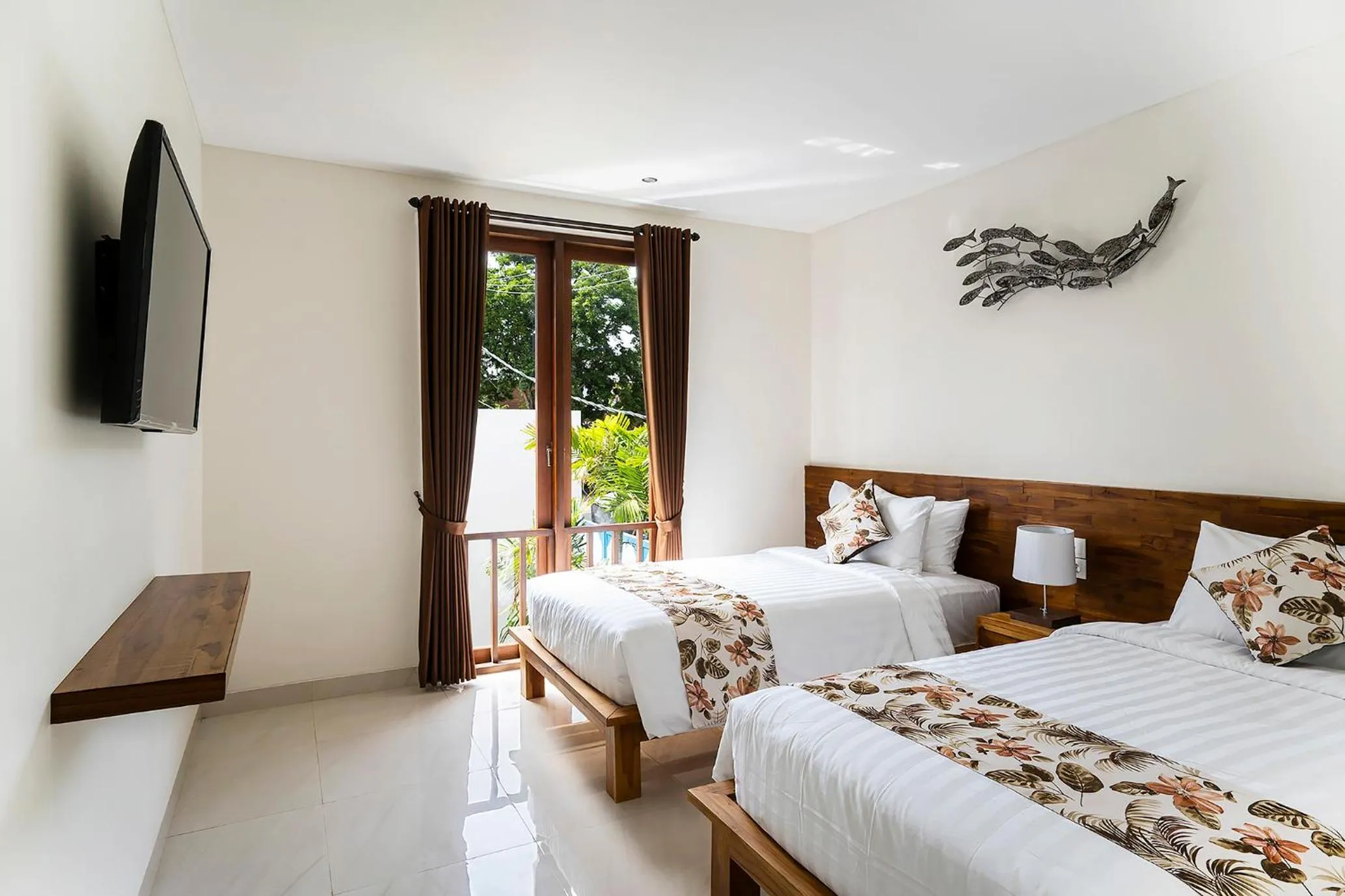 Bed in The Calna Villa Bali