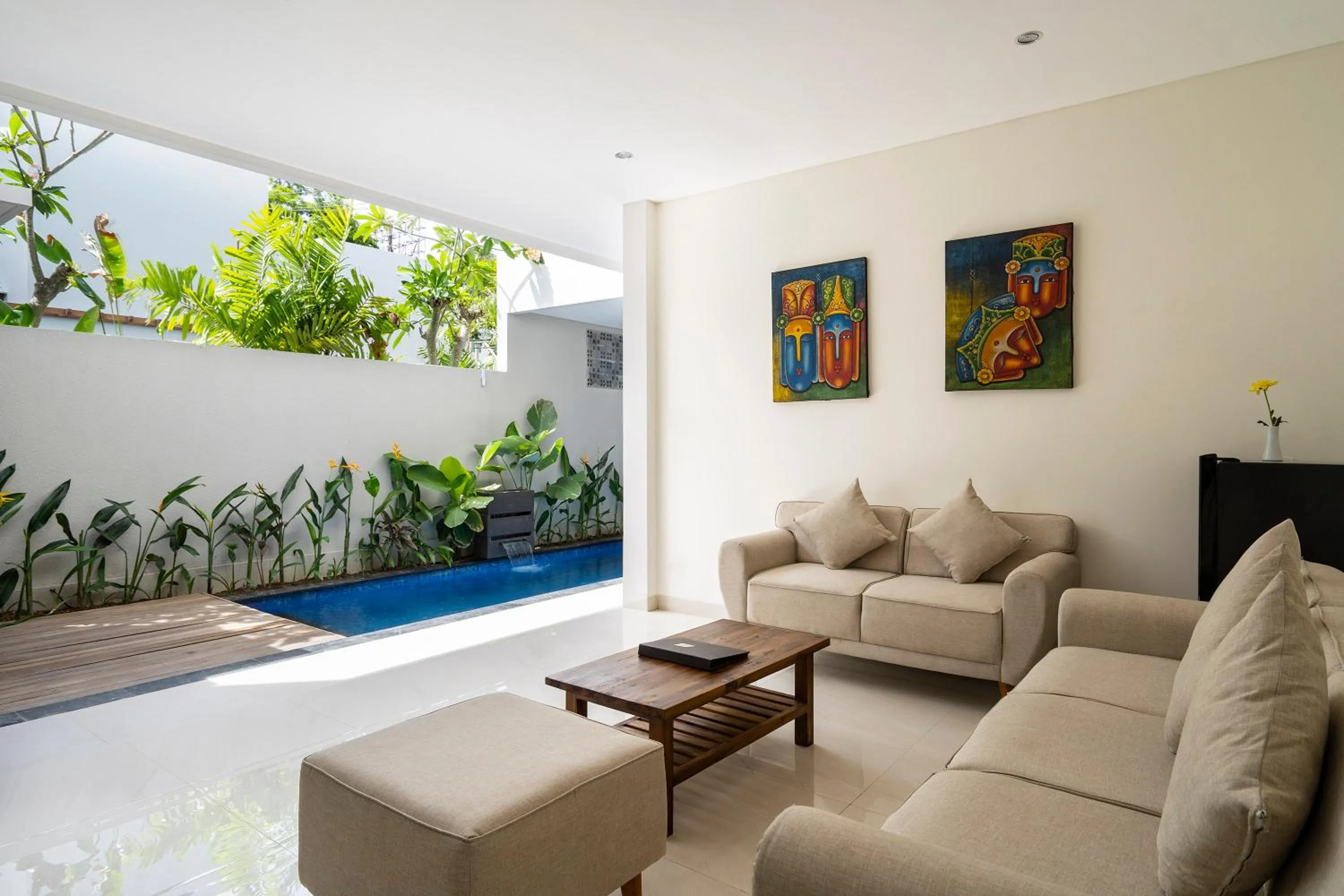 Living room in The Calna Villa Bali