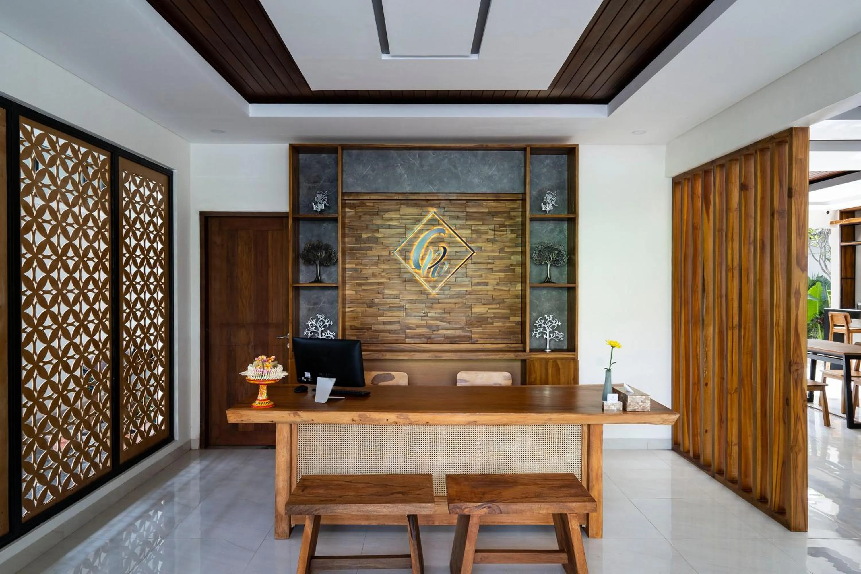 Lobby or reception in The Calna Villa Bali