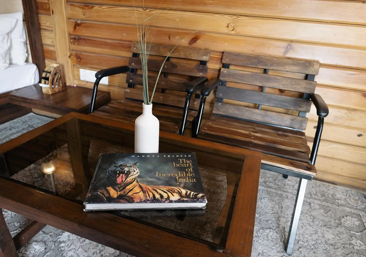 Seating area in Panarpani Retreat Pachmarhi