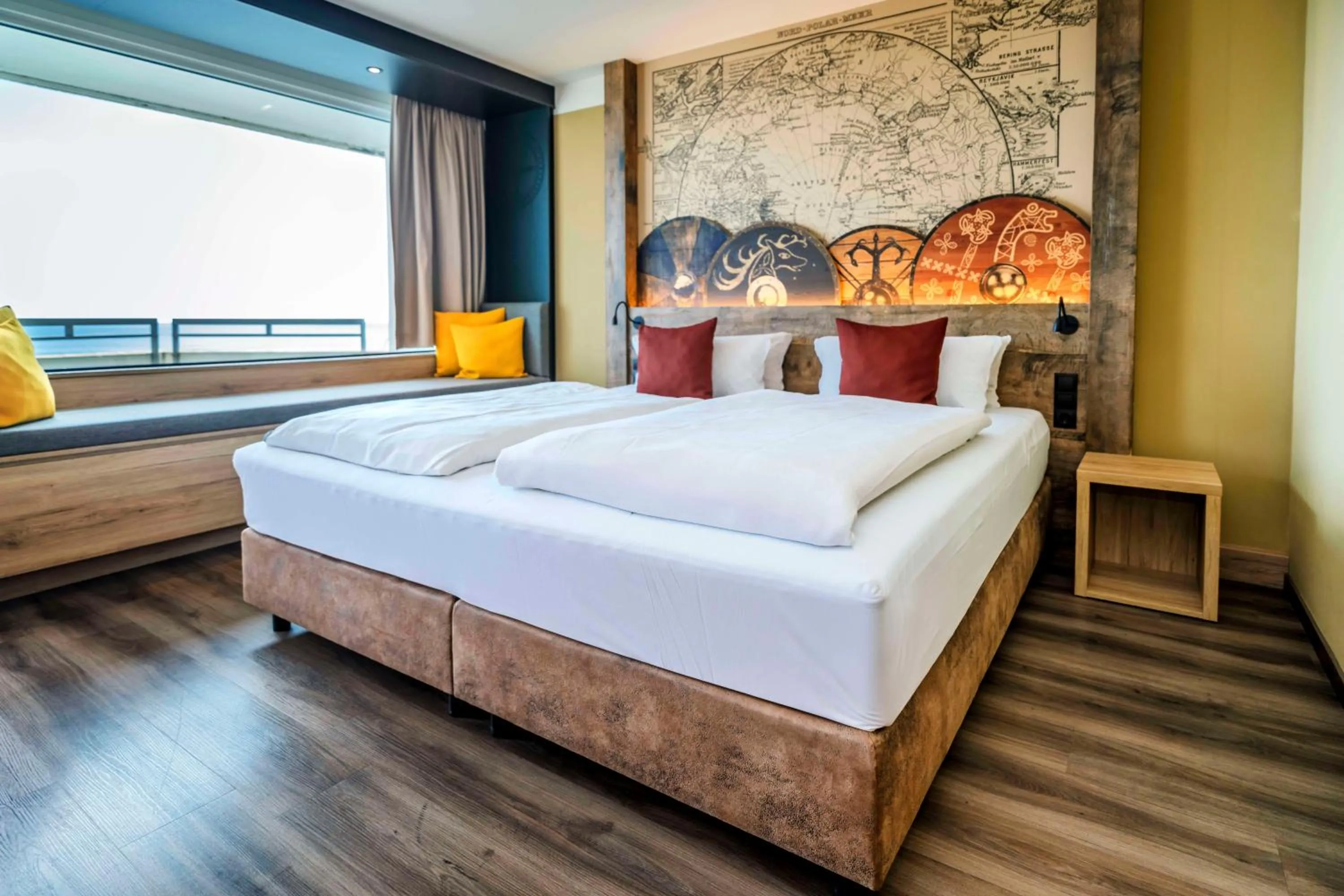 Bed in Ostseehotel Midgard in Damp