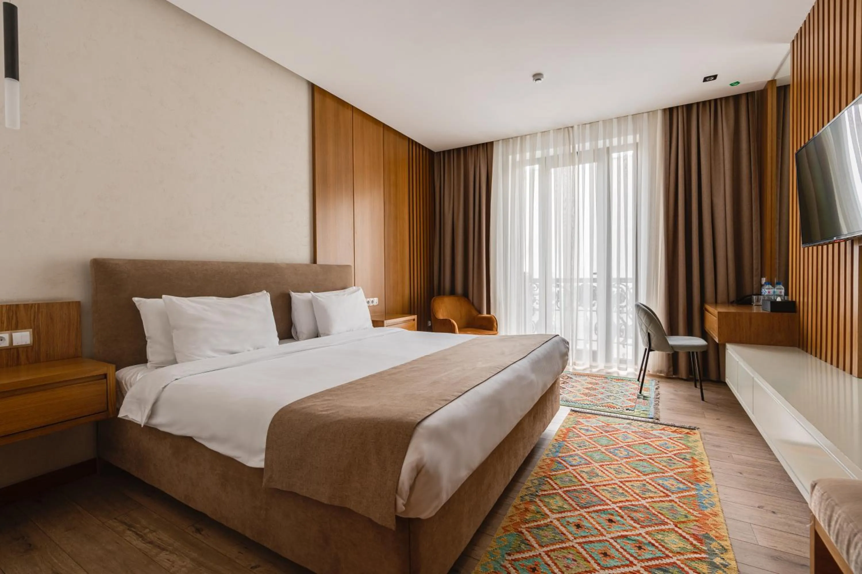 Bed in HOTEL MODERNO & Spa