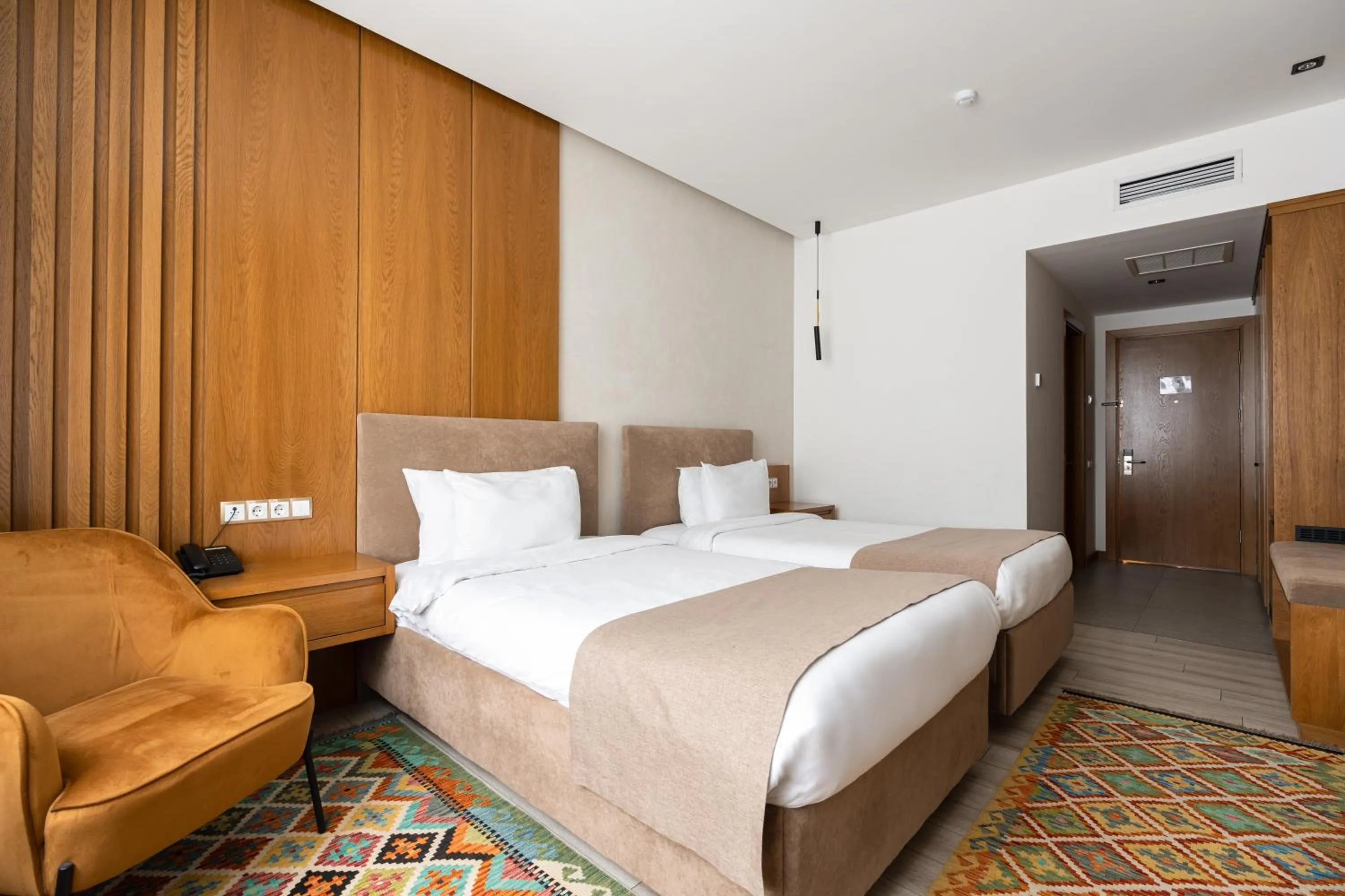 Bed in HOTEL MODERNO & Spa