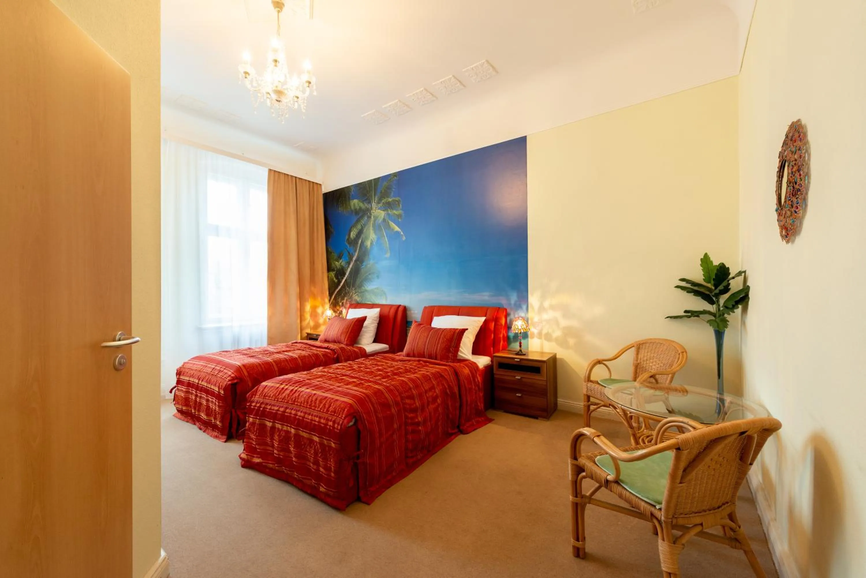 Bed in Hotel Pension Dahlem