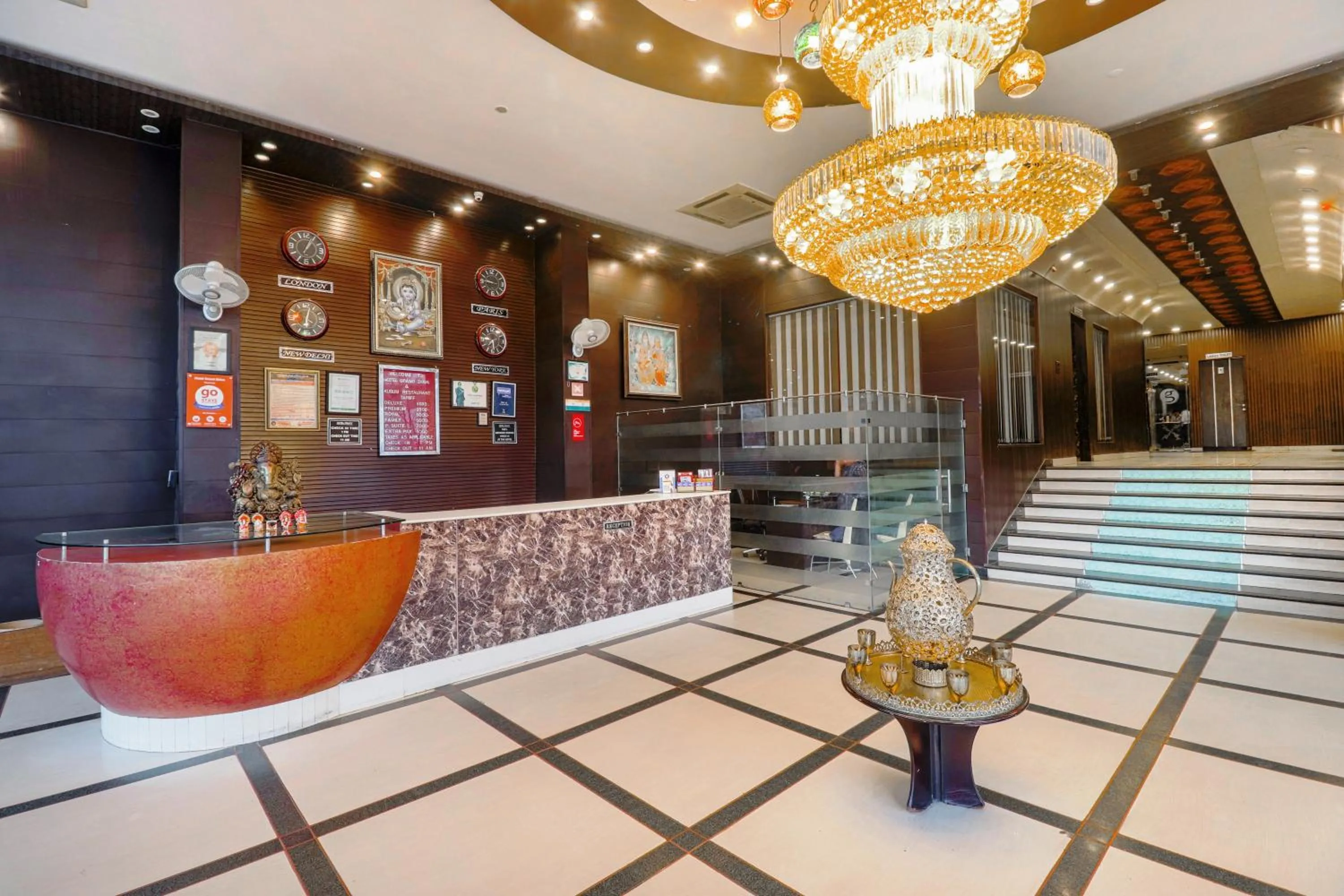 Lobby or reception in Oaktel Hotel Grand Shiva Near Ganga Ghat