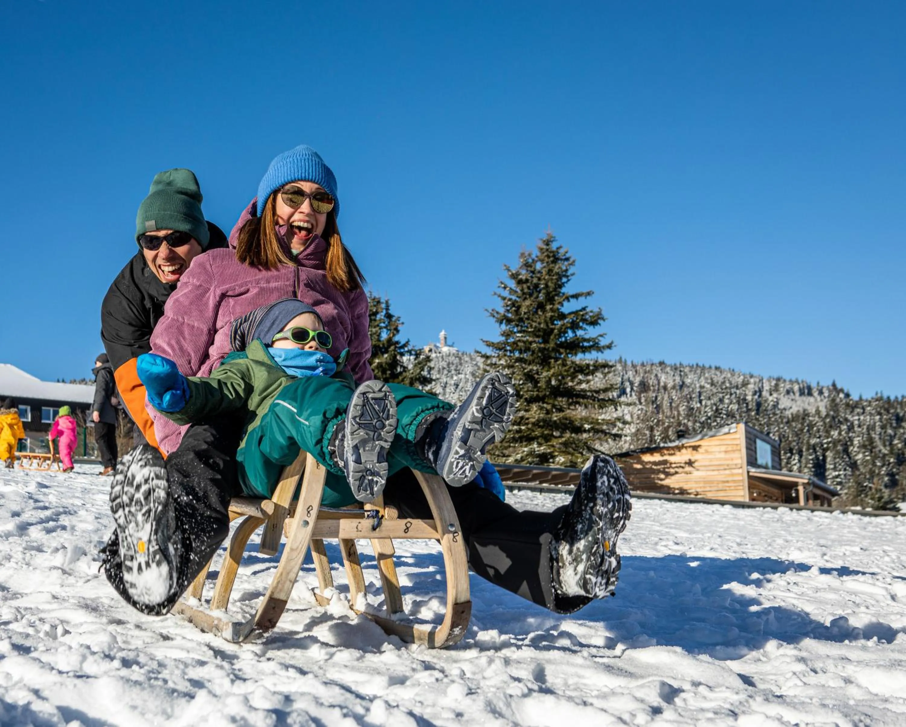 Skiing in Elldus Resort