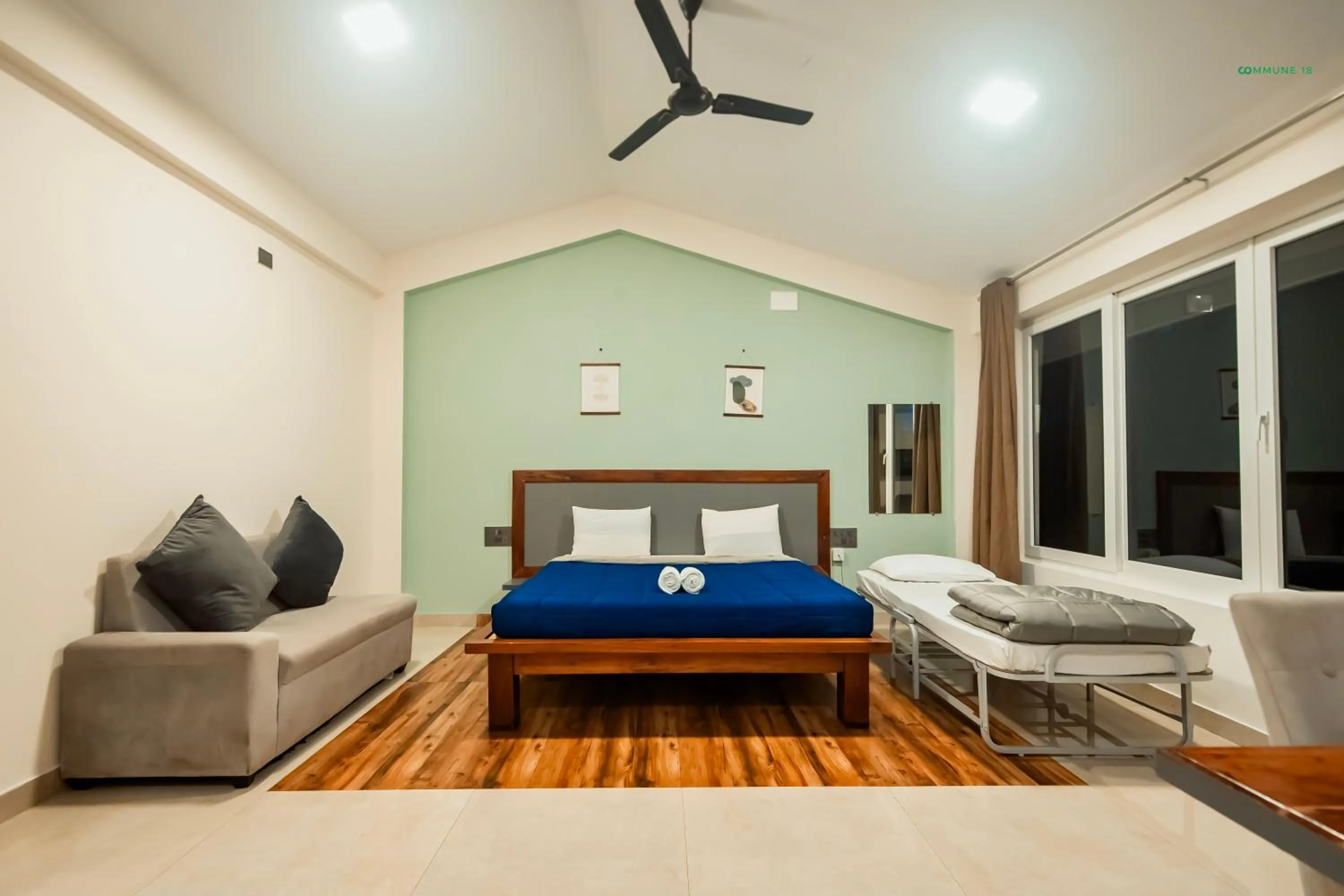 Bed in Commune18 Resort Chikmagalur