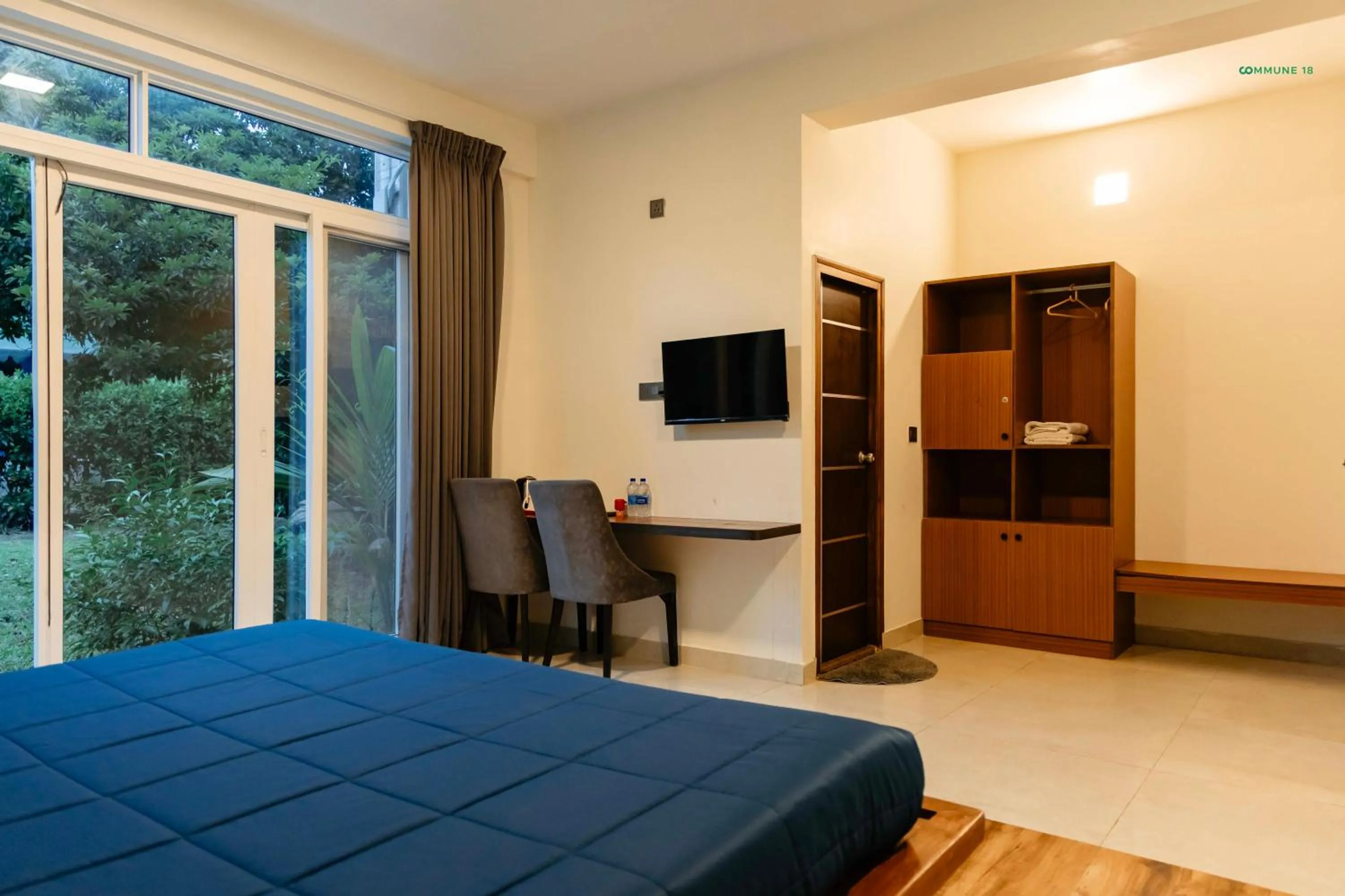 Garden, Bed in Commune18 Resort Chikmagalur