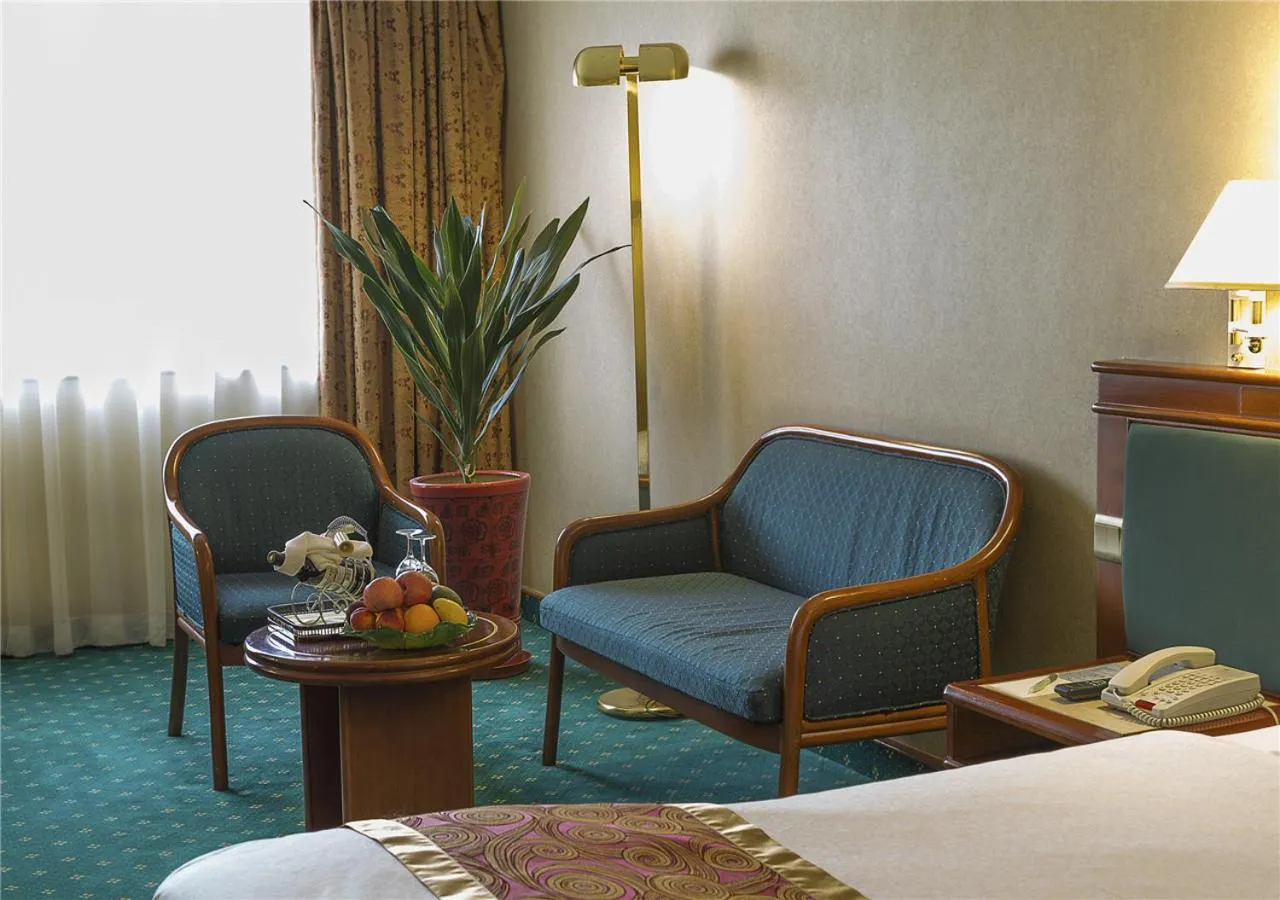 Bed in CITIC Hotel Beijing Airport