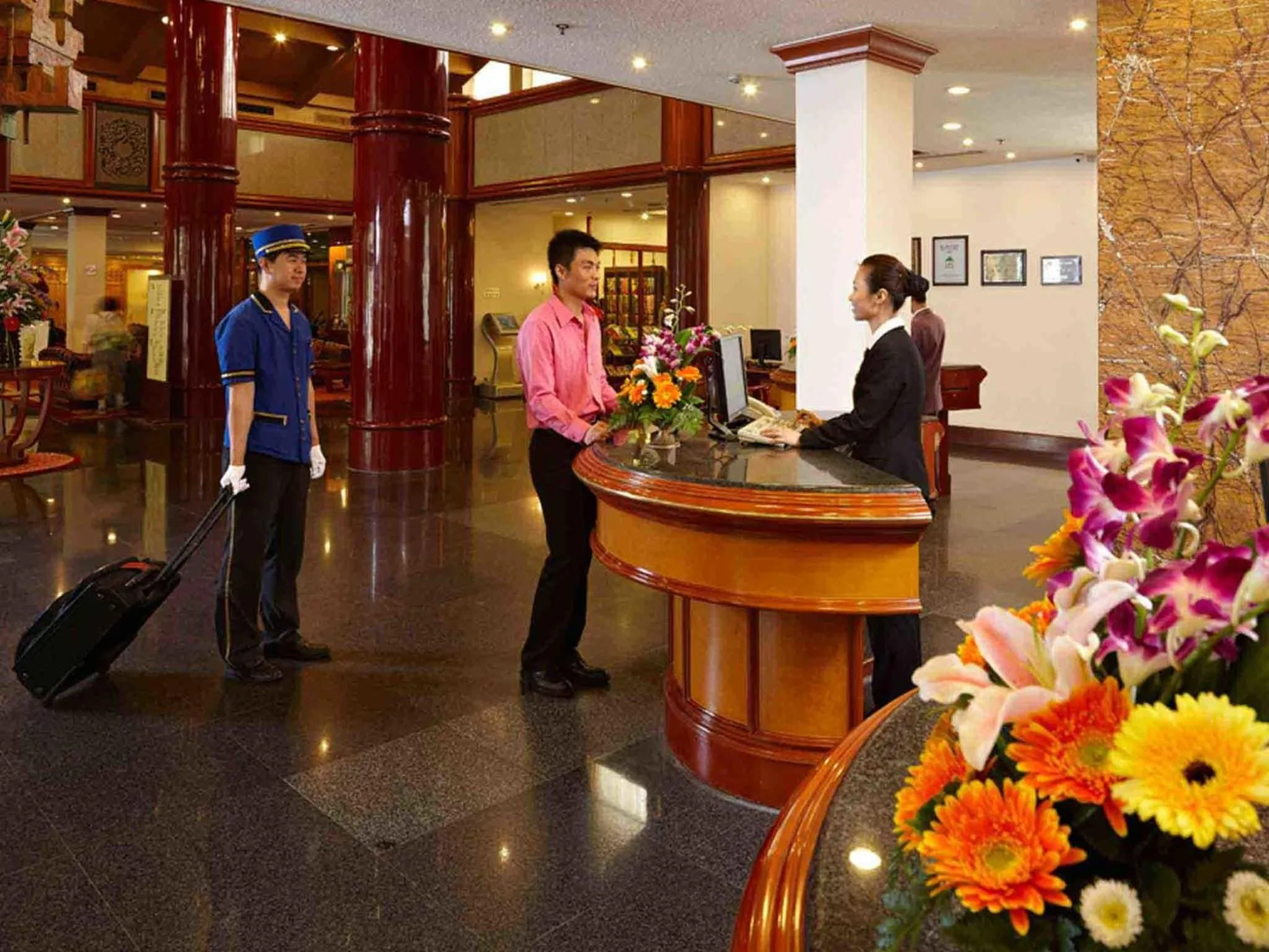 Lobby or reception in CITIC Hotel Beijing Airport