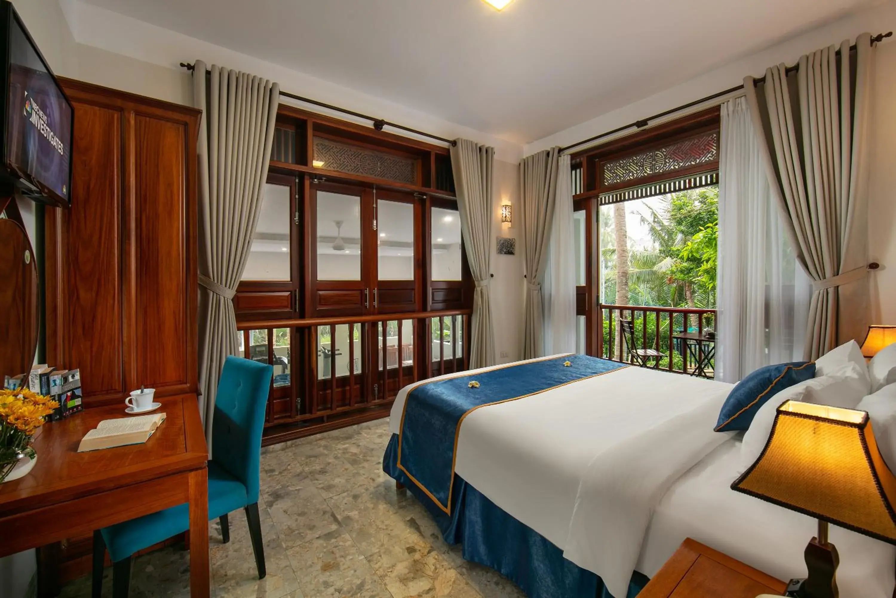Deluxe Double or Twin Room with River View in Hoi An Riverside Villas & Apartments Deluxe Double or Twin Room with River View in Hoi An Riverside Villas & Apartments