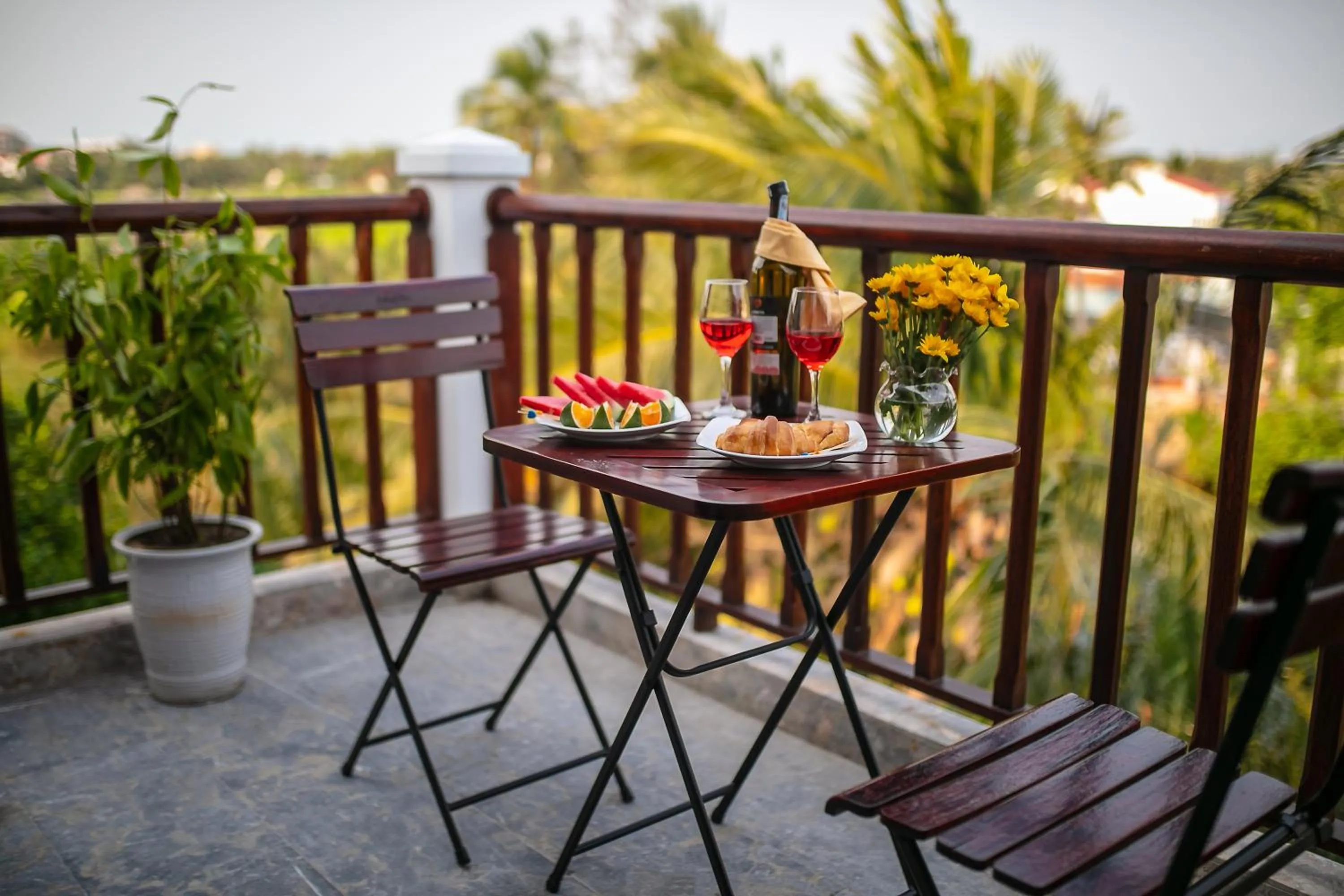 Balcony/Terrace in Hoi An Riverside Villas & Apartments