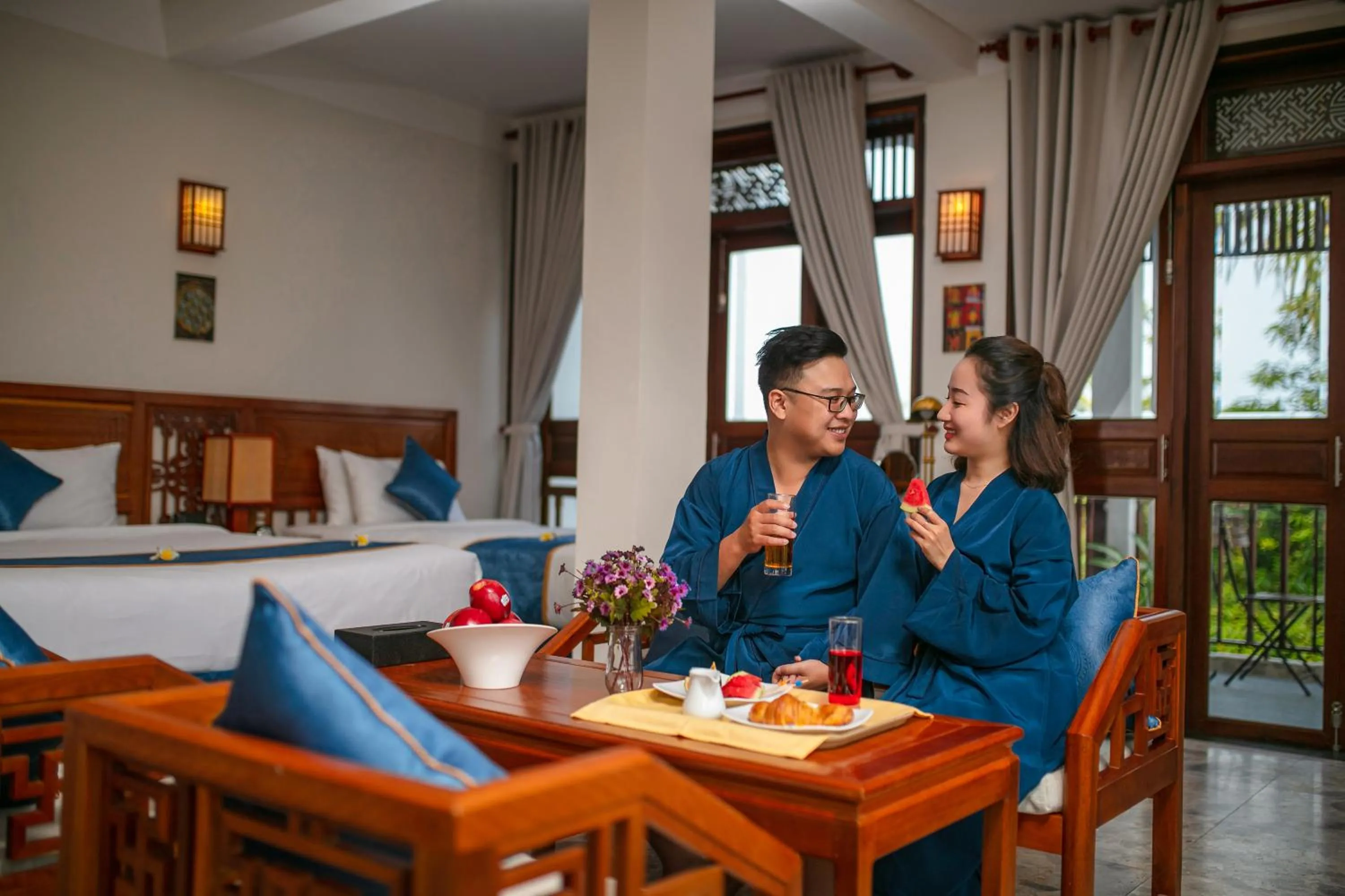 Family in Hoi An Riverside Villas & Apartments