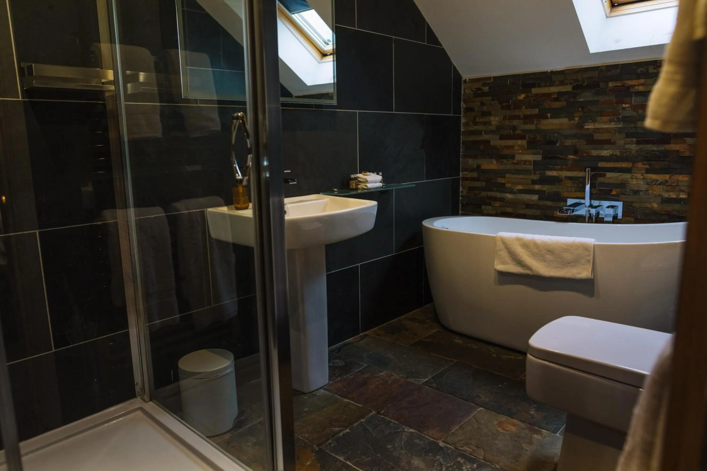 Bathroom in The Tal-Y-Cafn Hotel
