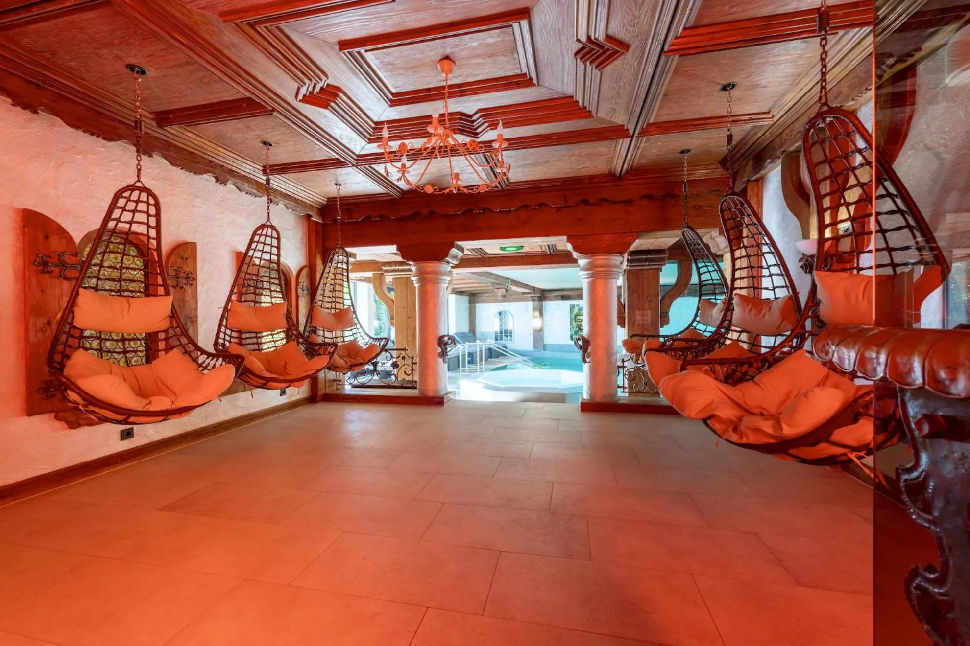 Pool view in Alpin & Wellness Resort Ludwig Royal