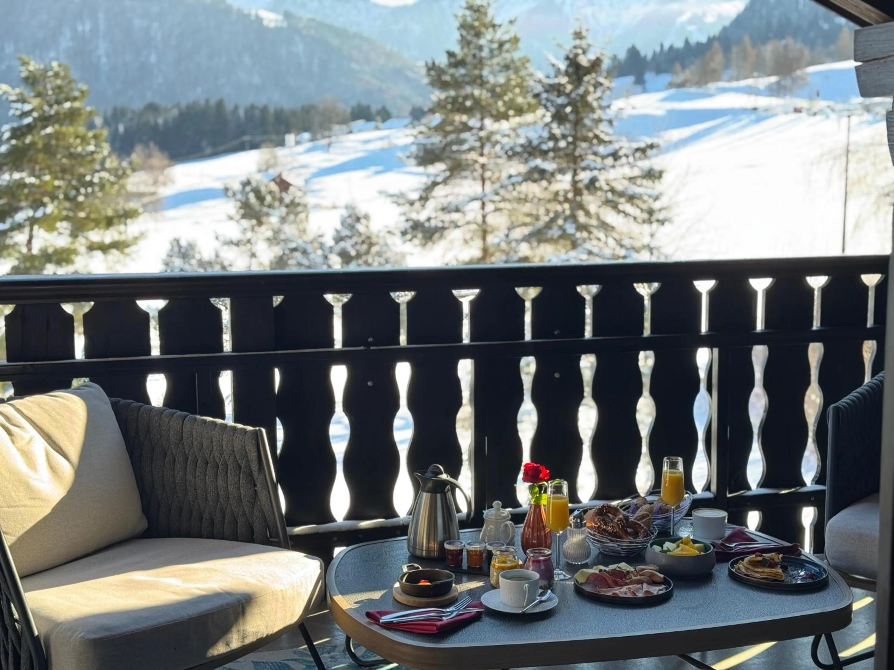 Garden view in Alpin & Wellness Resort Ludwig Royal