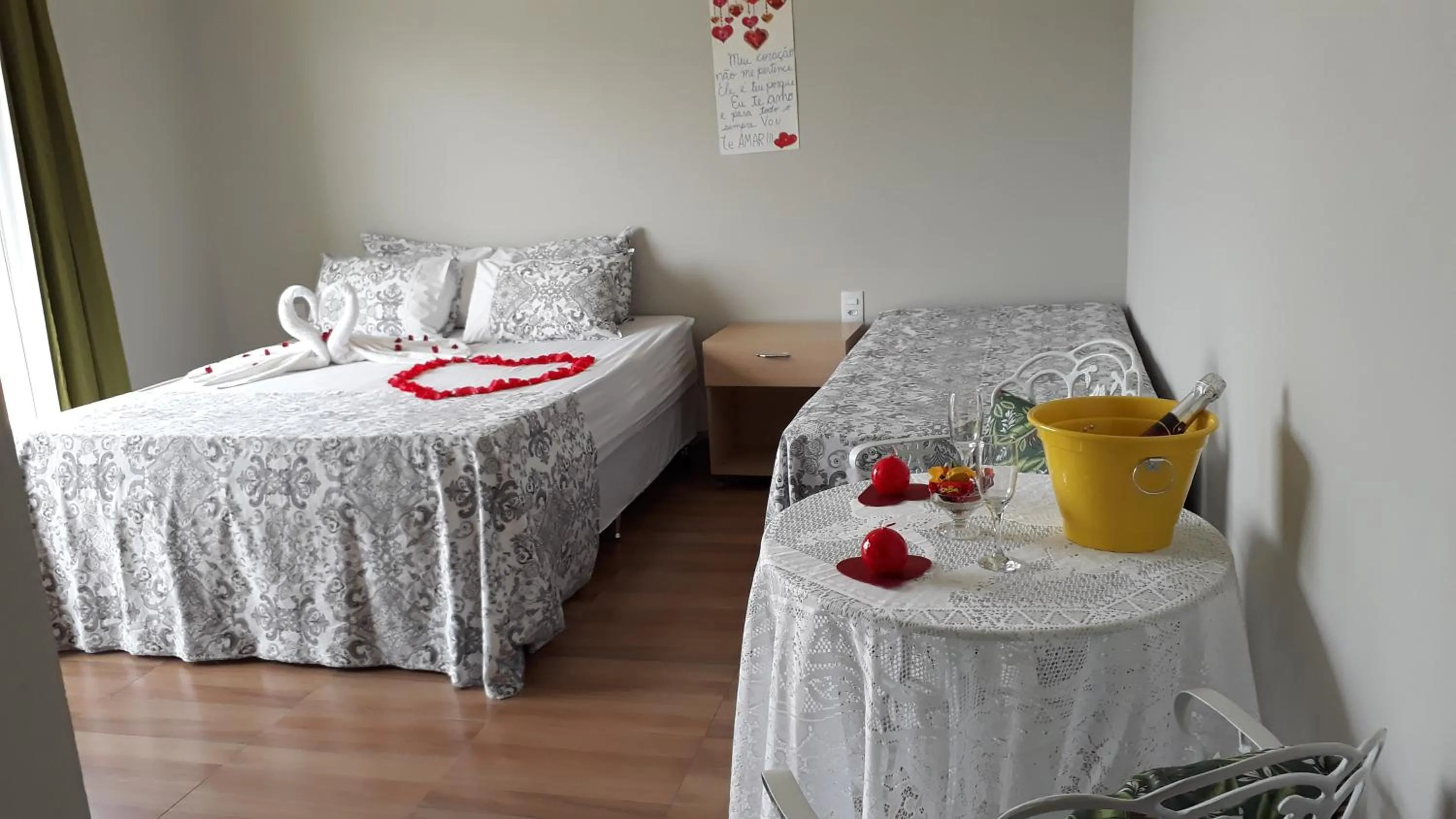 Bed in Pousada Pérola Mineira