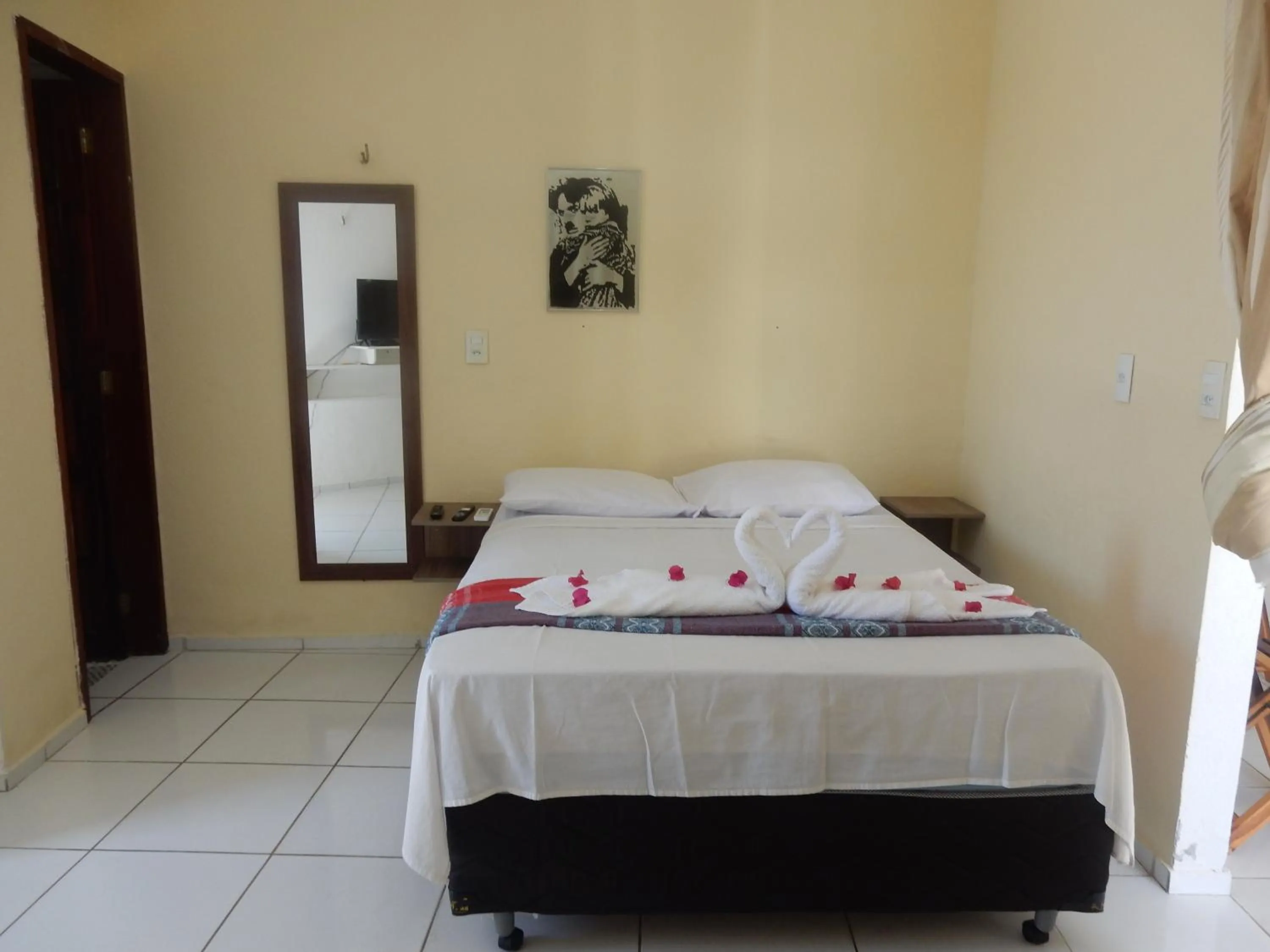 Bed in Pousada Brisa da Canoa