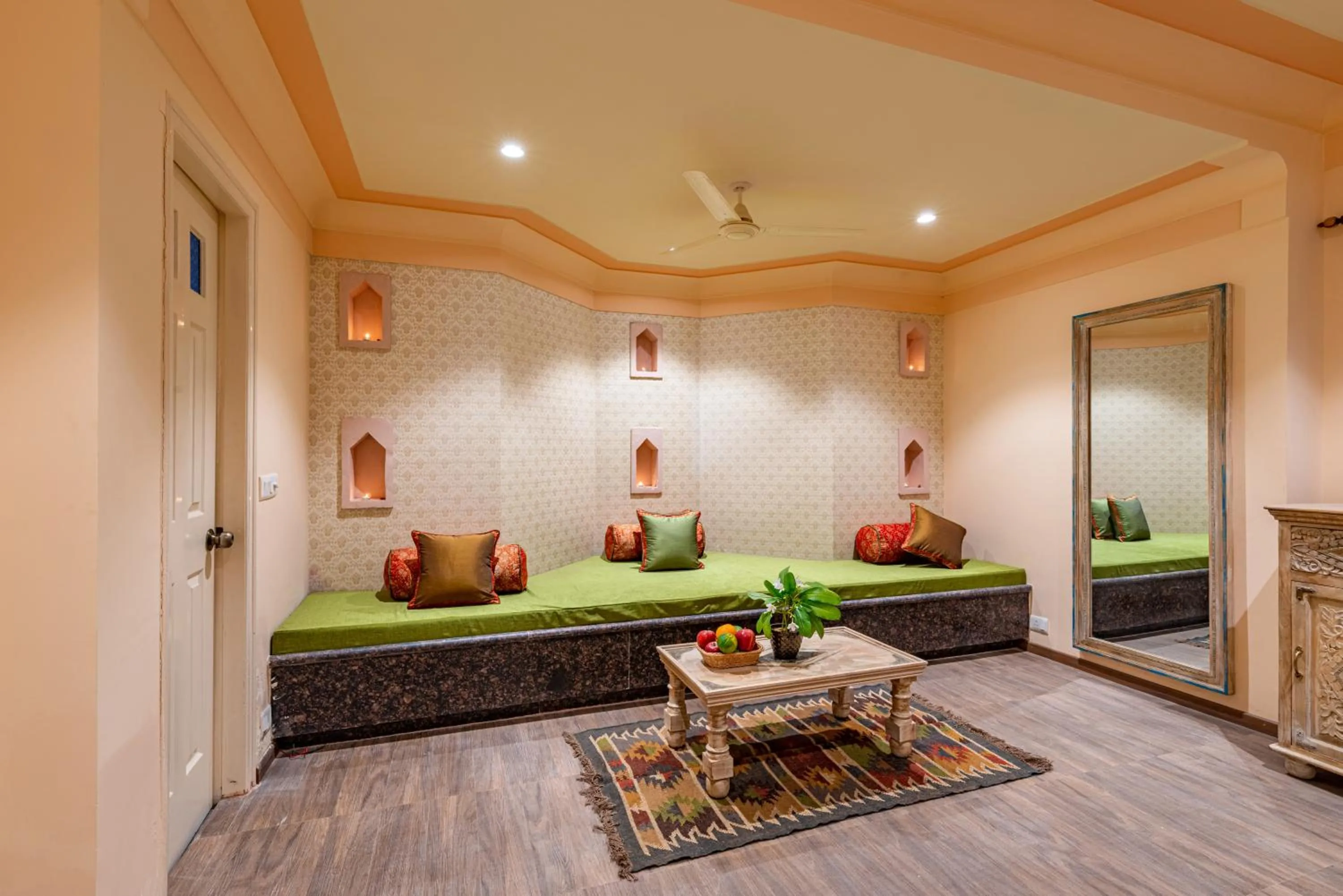 Living room, Bed in Anand Bagh Resort & Spa by Ananta