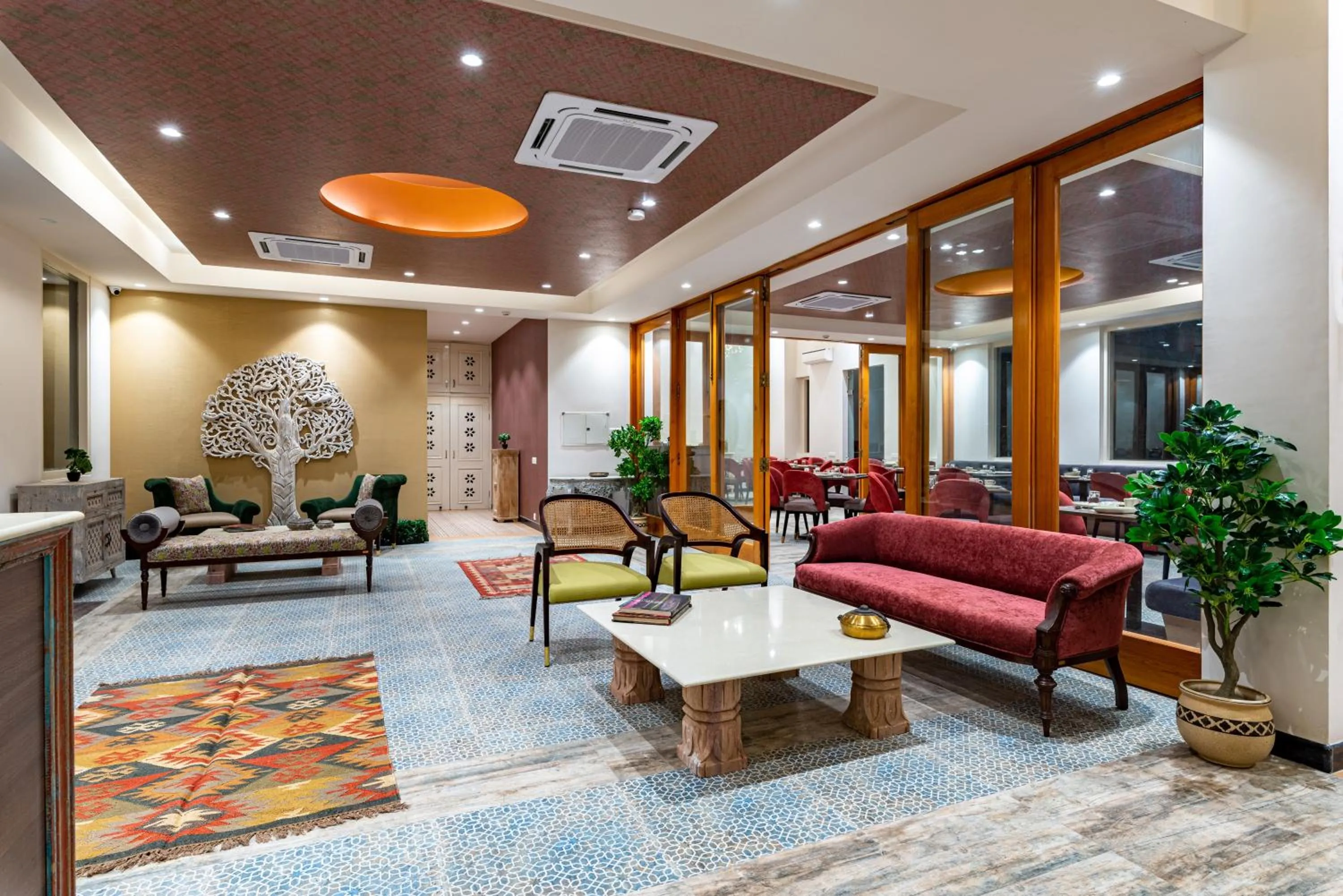 Lobby or reception in Anand Bagh Resort & Spa by Ananta