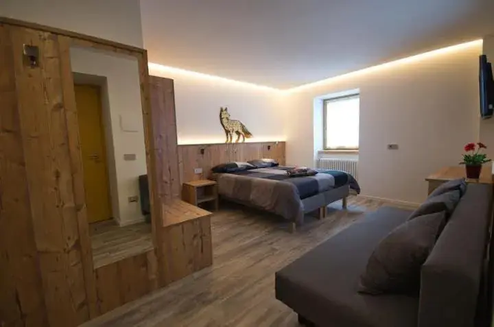 Family Room with Balcony - single occupancy in B&B Paganella Relax and Gourmet Family Room with Balcony - single occupancy in B&B Paganella Relax and Gourmet