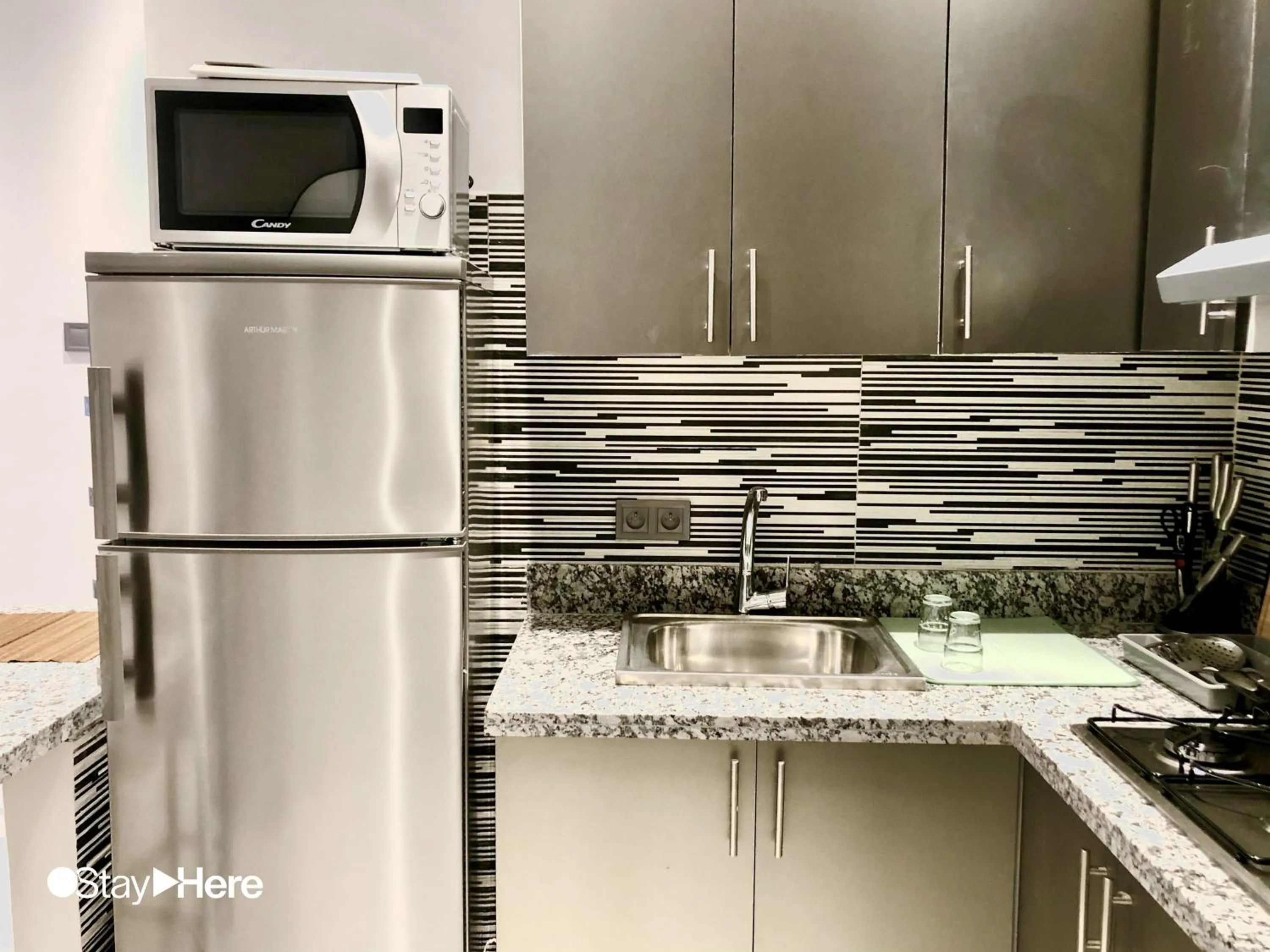 Kitchen or kitchenette in Stayhere Rabat - Agdal 2 - Classic Residence