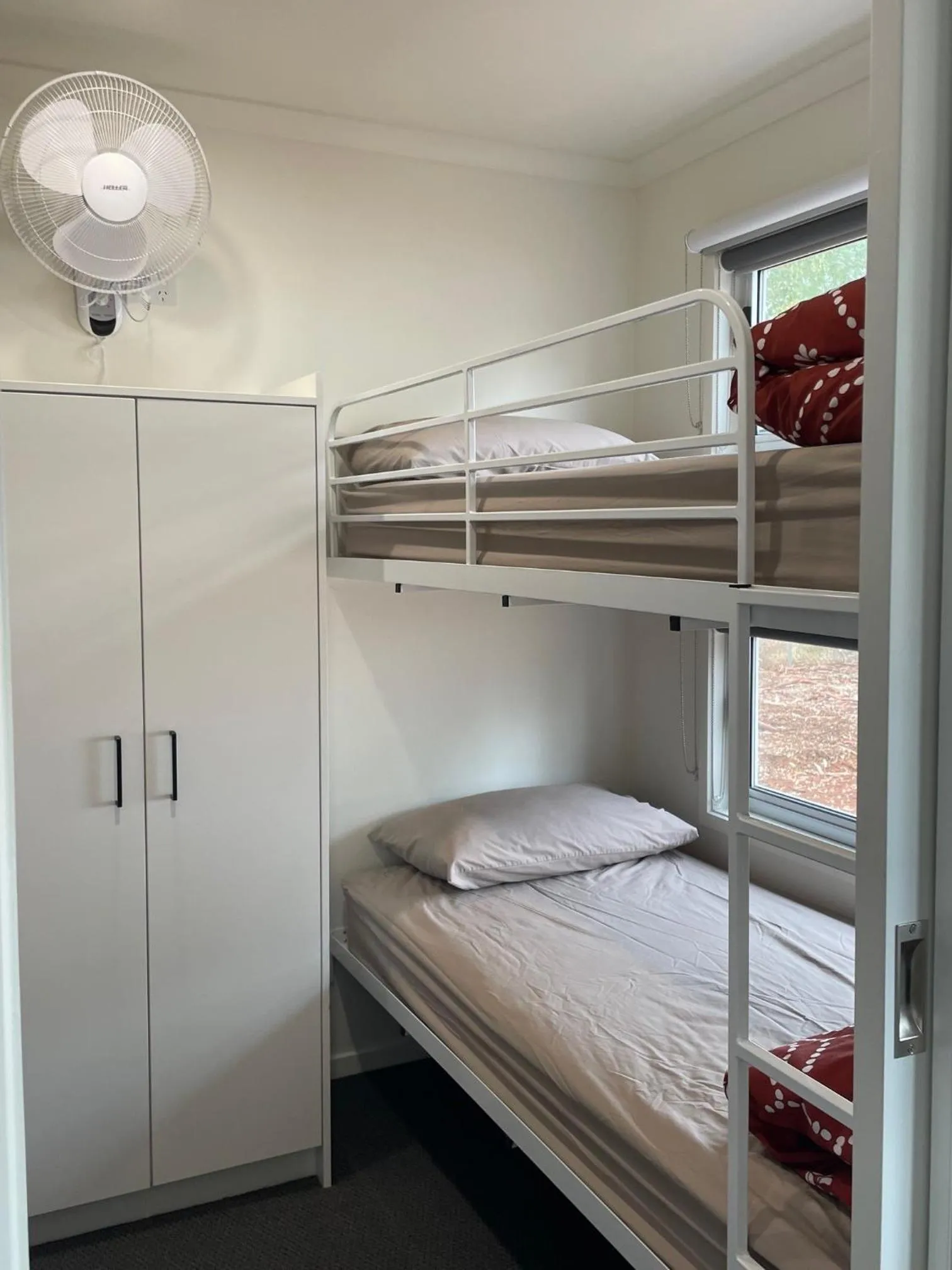 Bed in Cobar Caravan Park