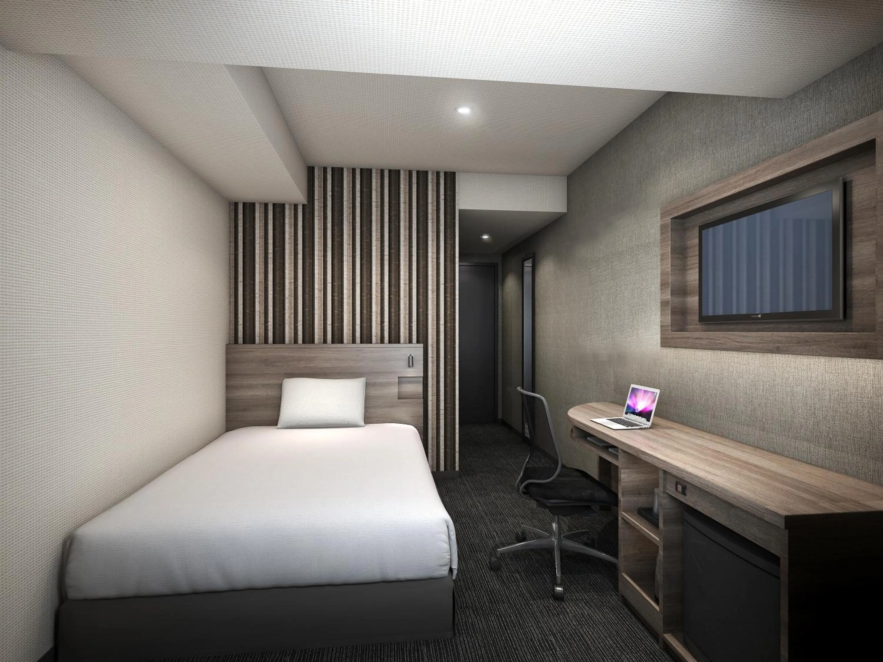 Photo of the whole room, Bed in Smile Hotel Shin-osaka