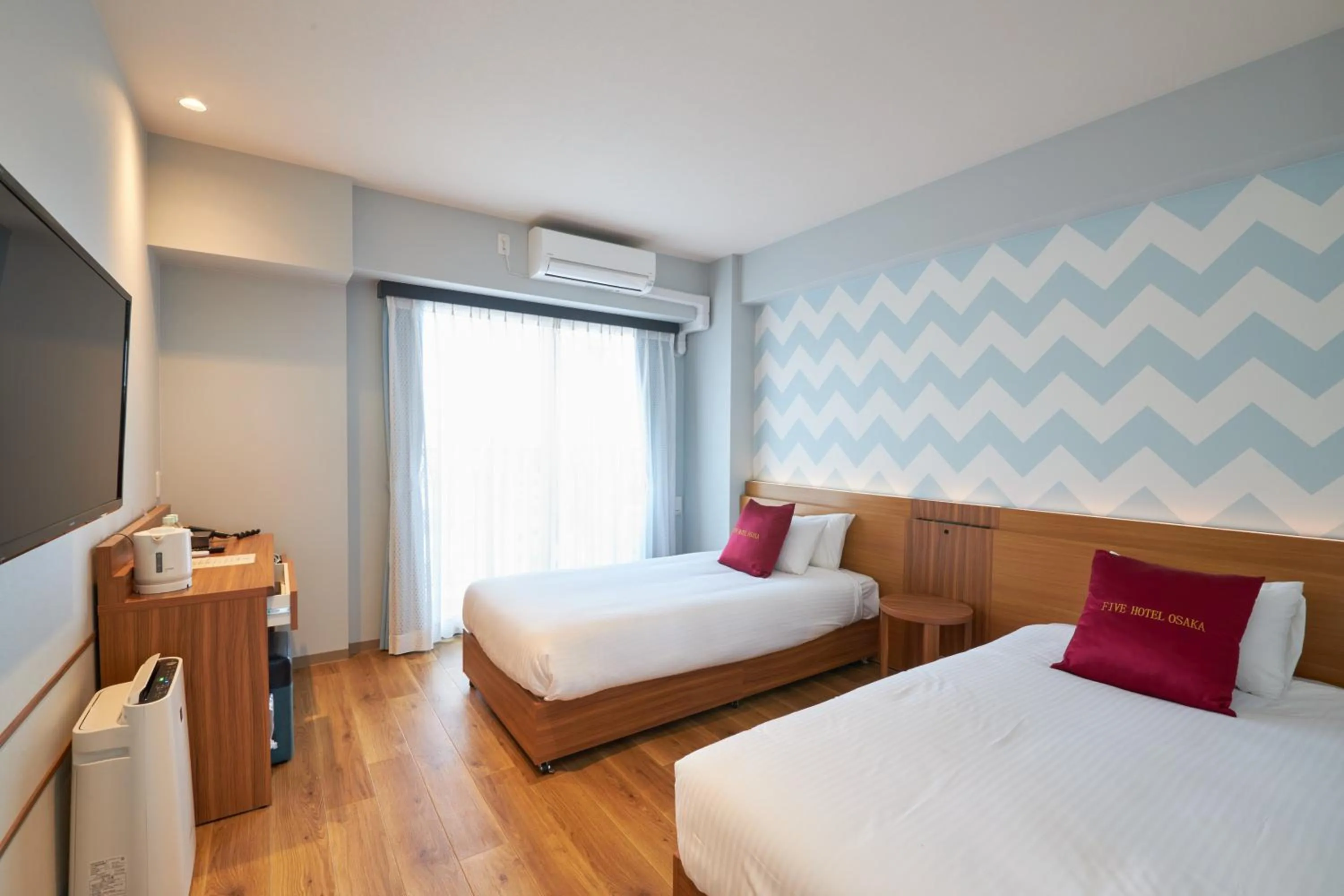 Bed in Five Hotel Osaka