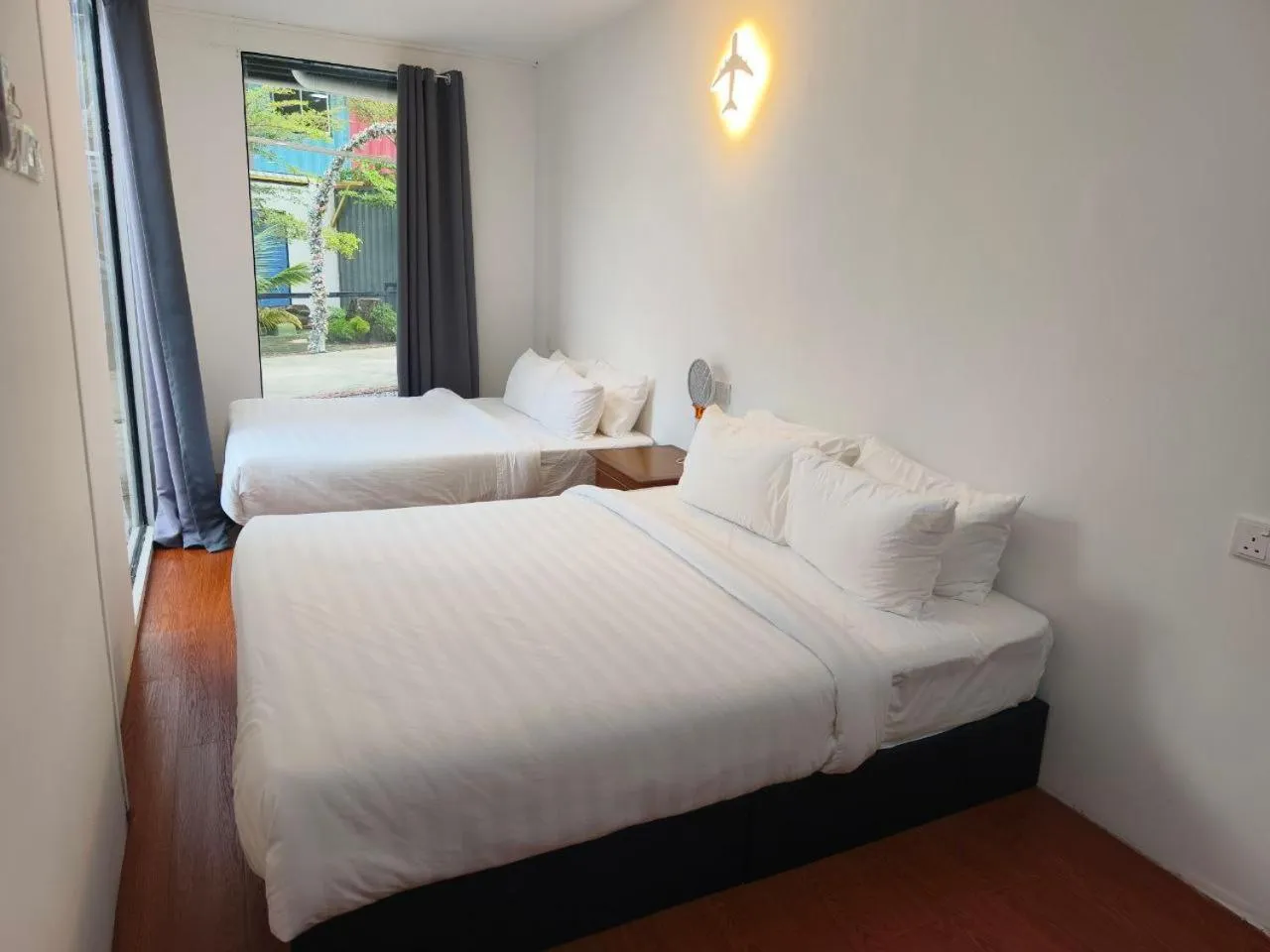 Bed in Twin Jets Resort