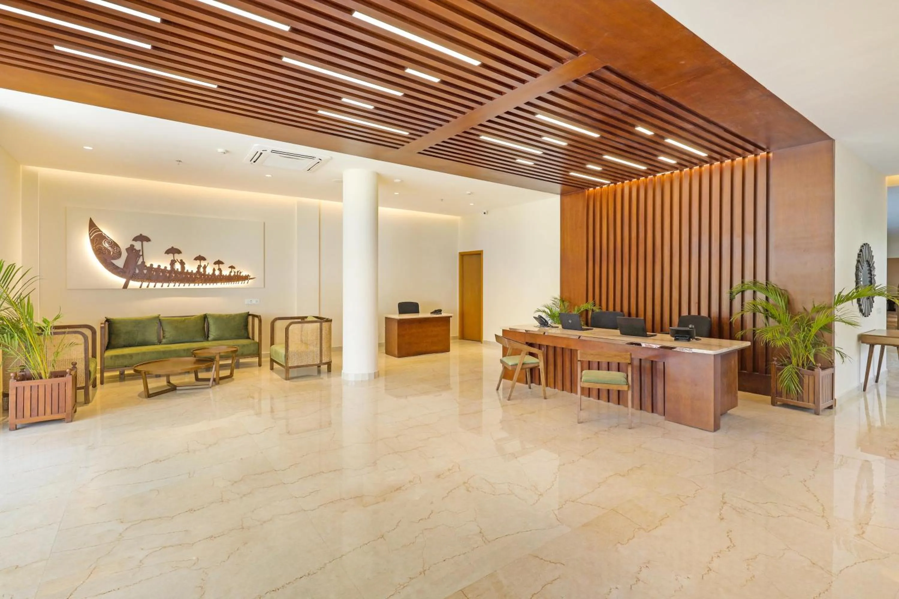 Lobby or reception in Club Mahindra Arookutty, Alleppey