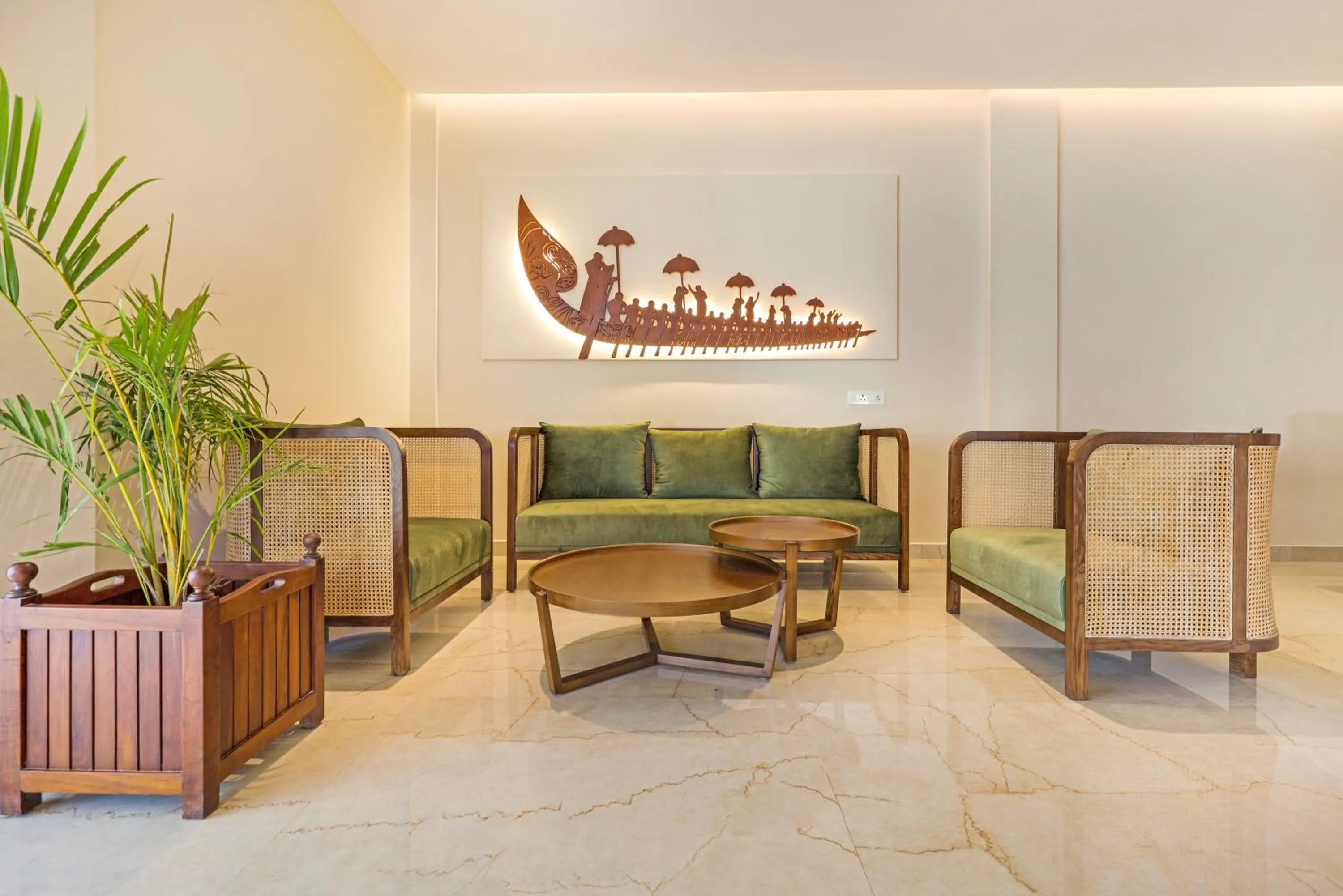 Lobby or reception in Club Mahindra Arookutty, Alleppey