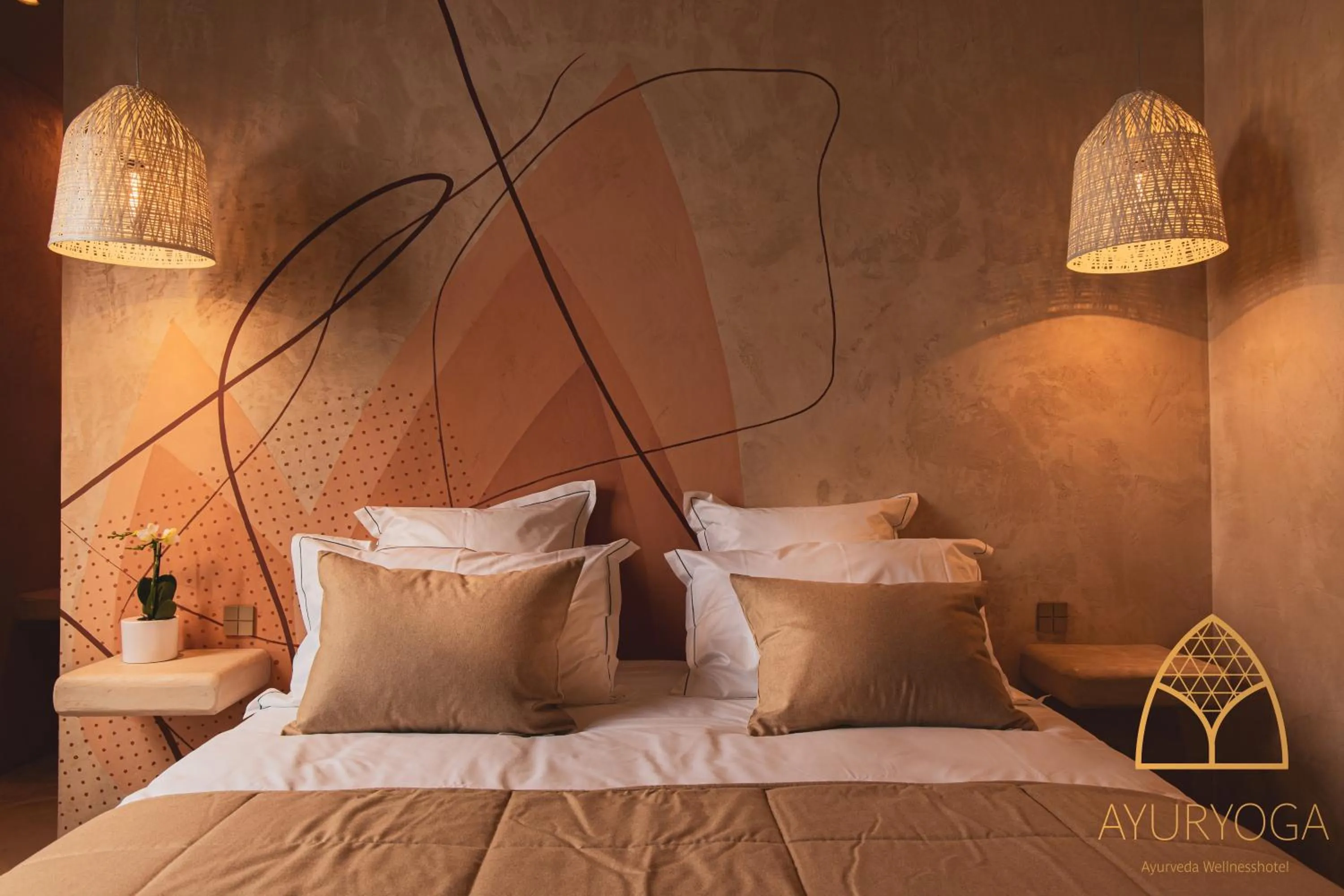 Bed in Ayuryoga Wellnesshotel