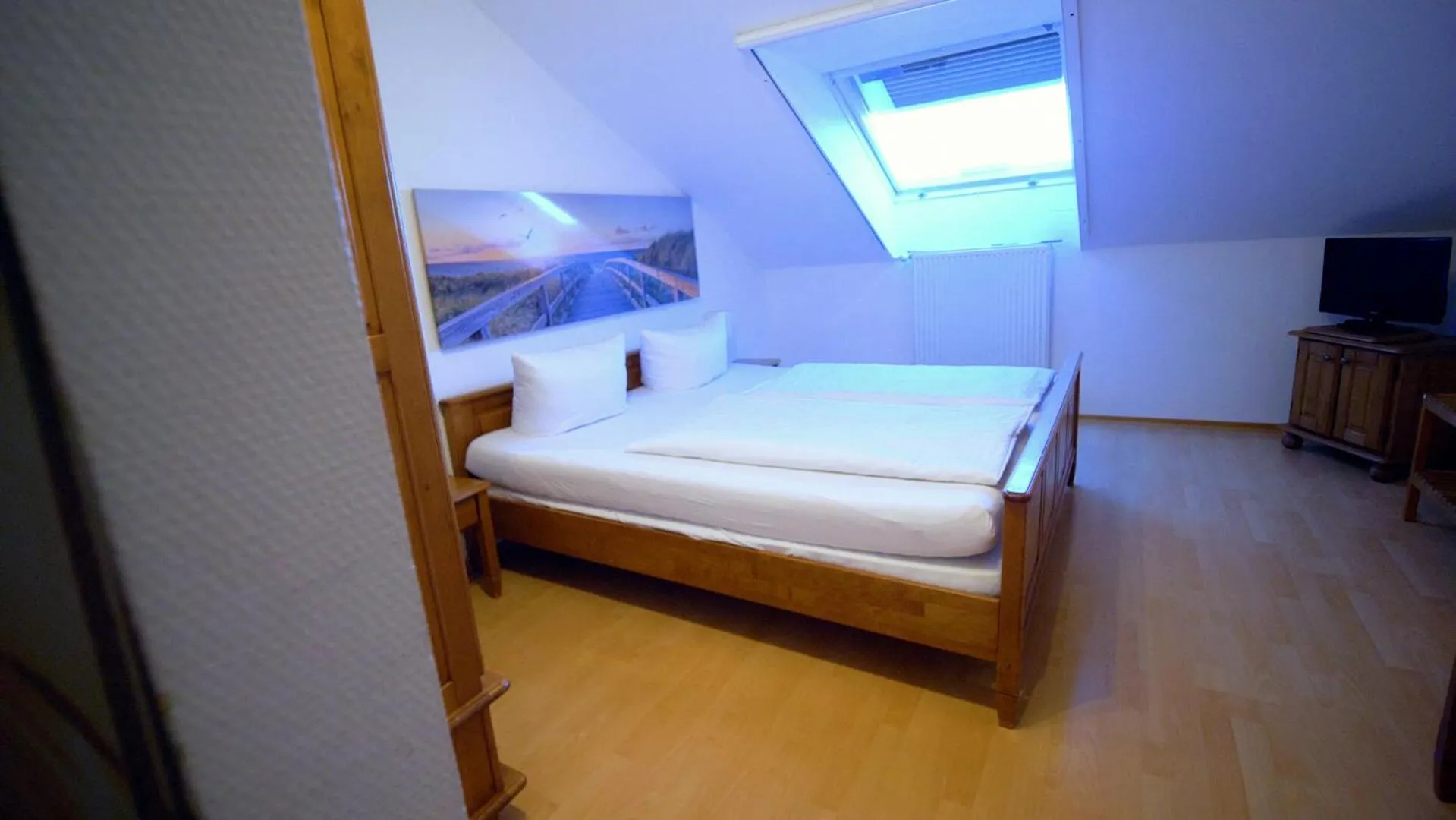 Bed in Gästehaus am Wasserpark