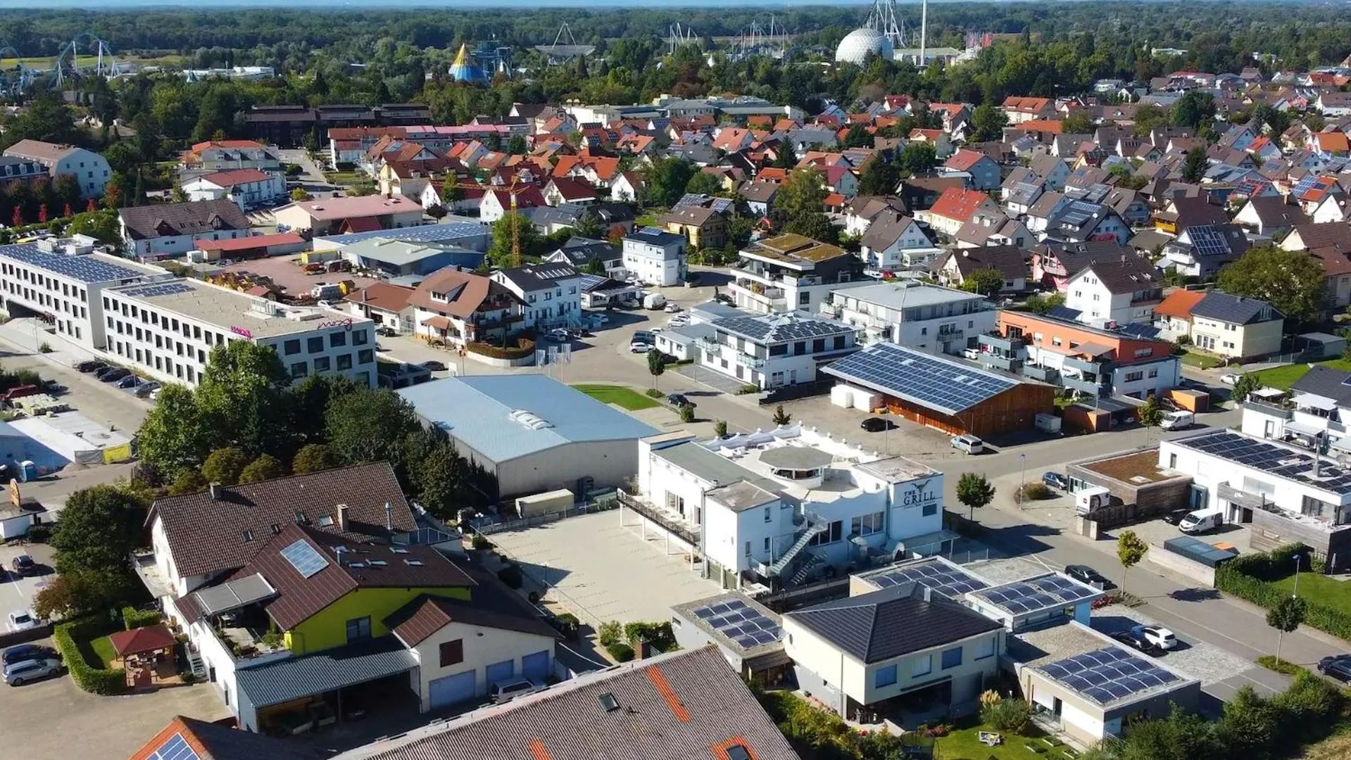 Bird's eye view in Gästehaus am Wasserpark